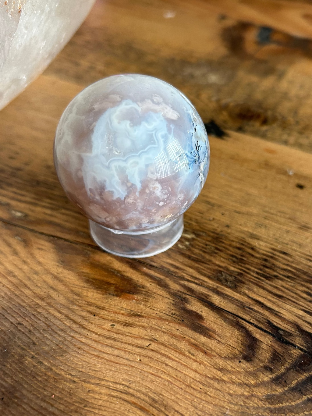 Dendritic Agate Sphere