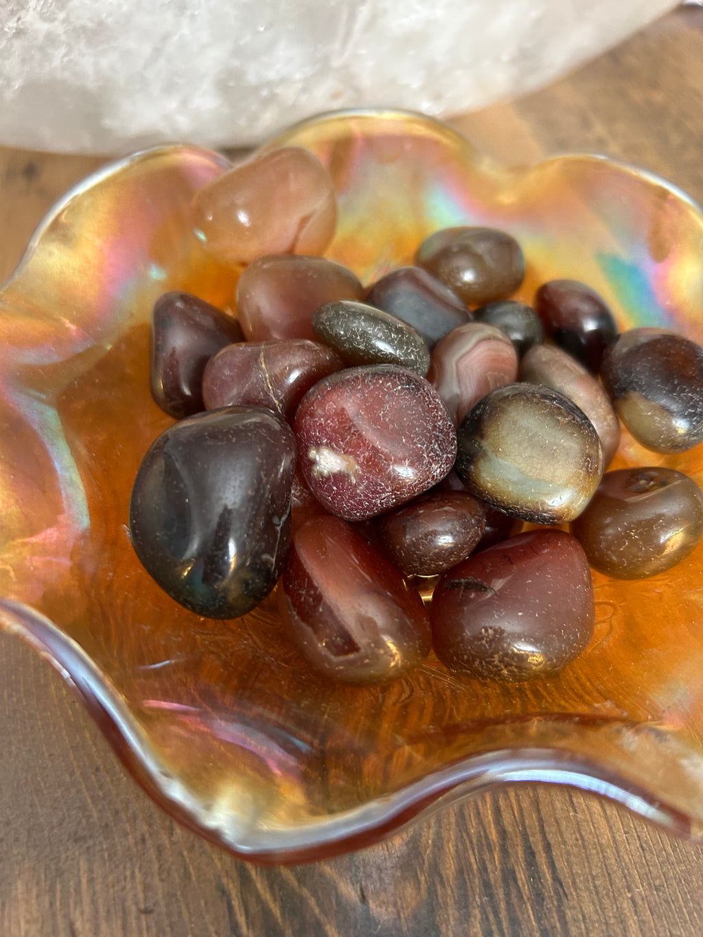 Brown Red Agate Tumble