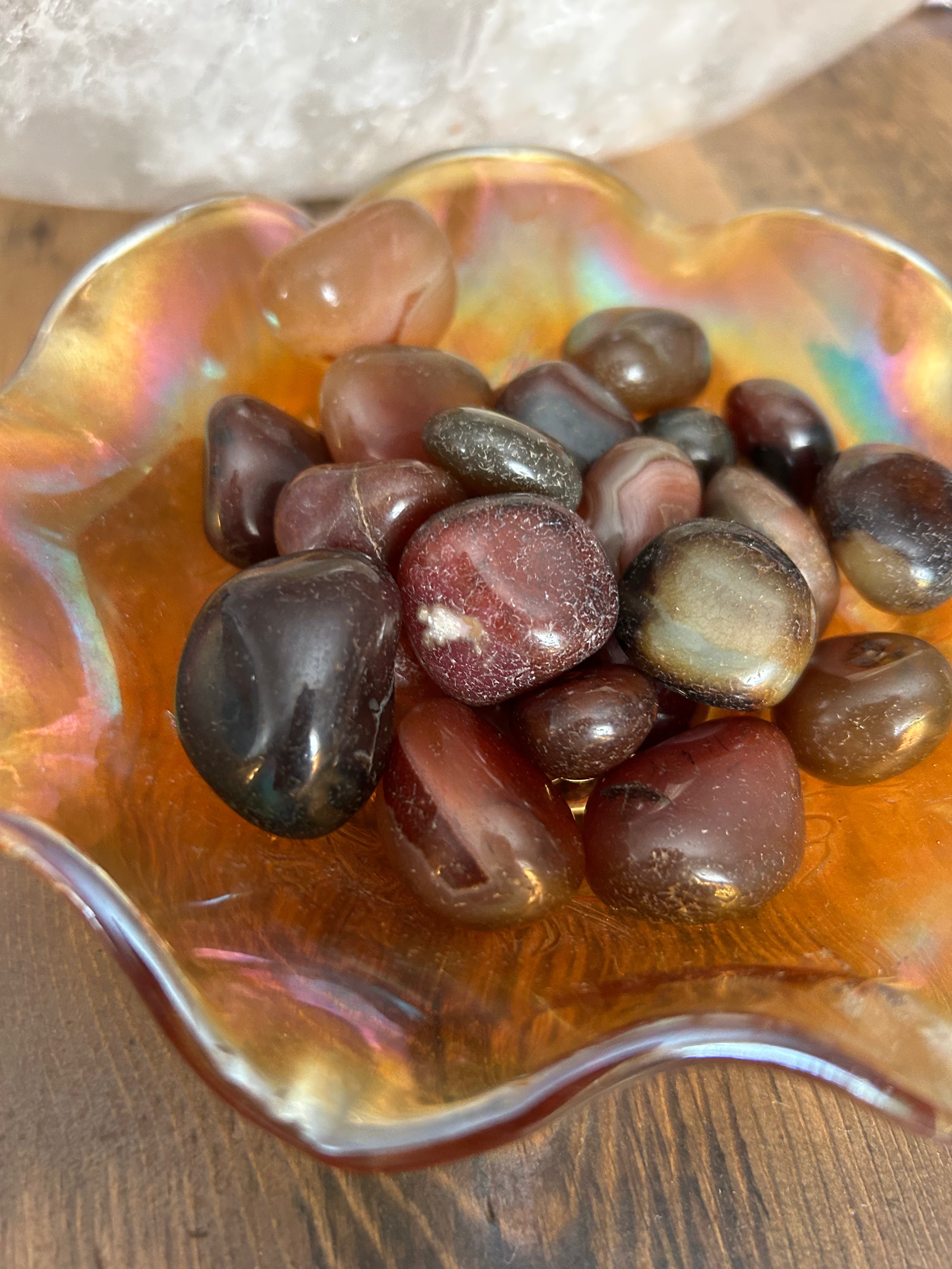 Brown Red Agate Tumble