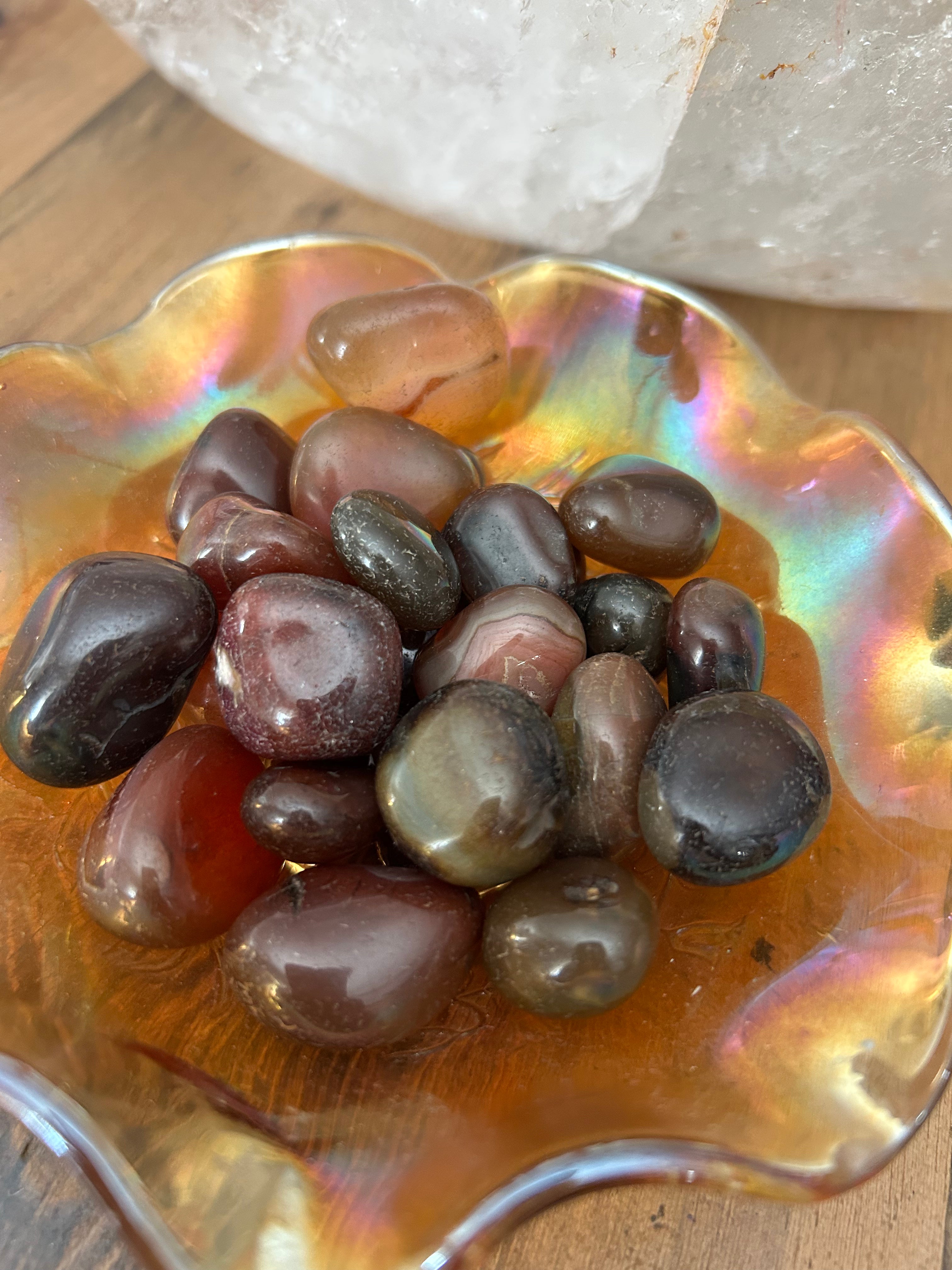 Brown Red Agate Tumble