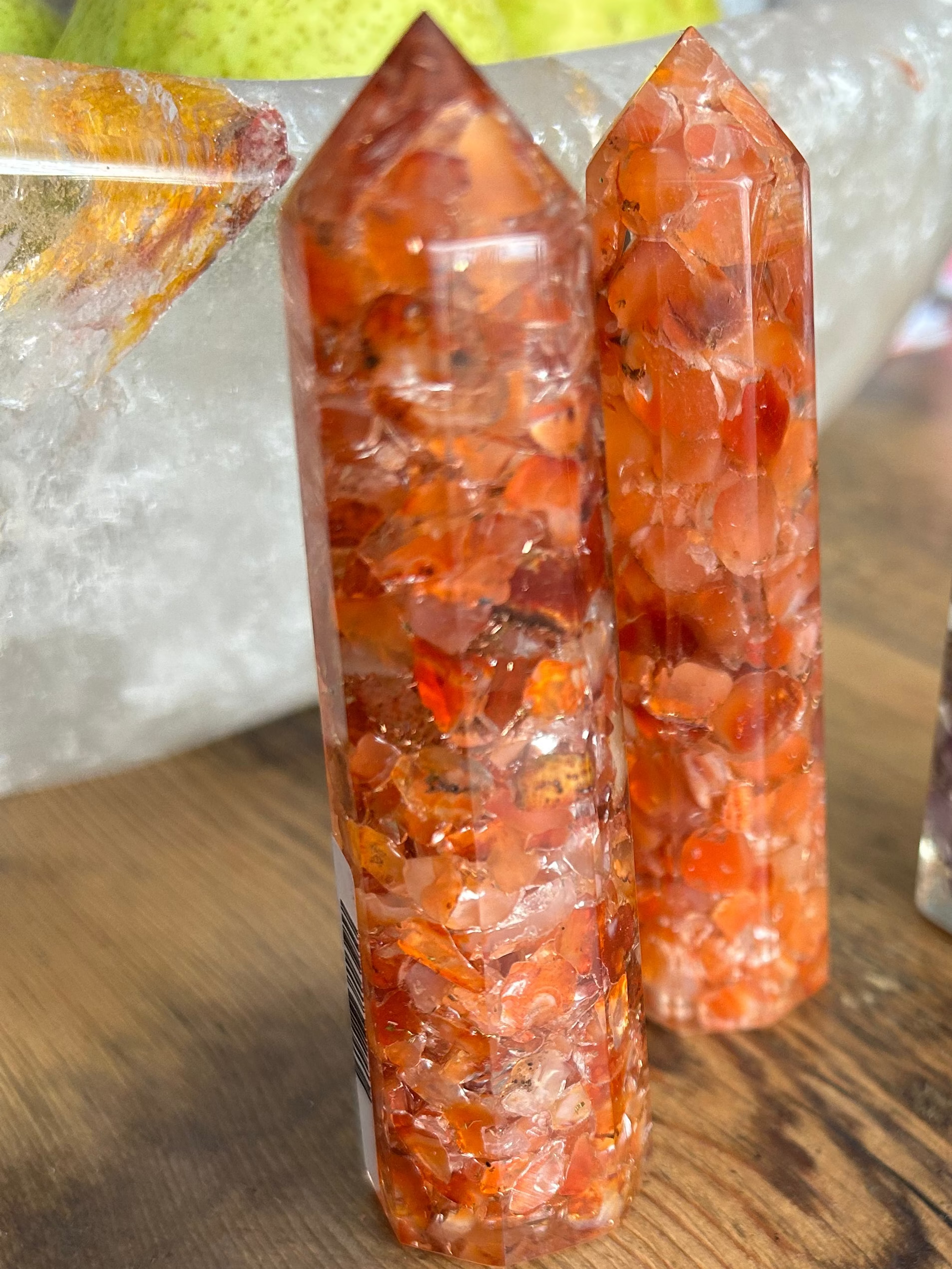 Carnelian Orgonite Tower