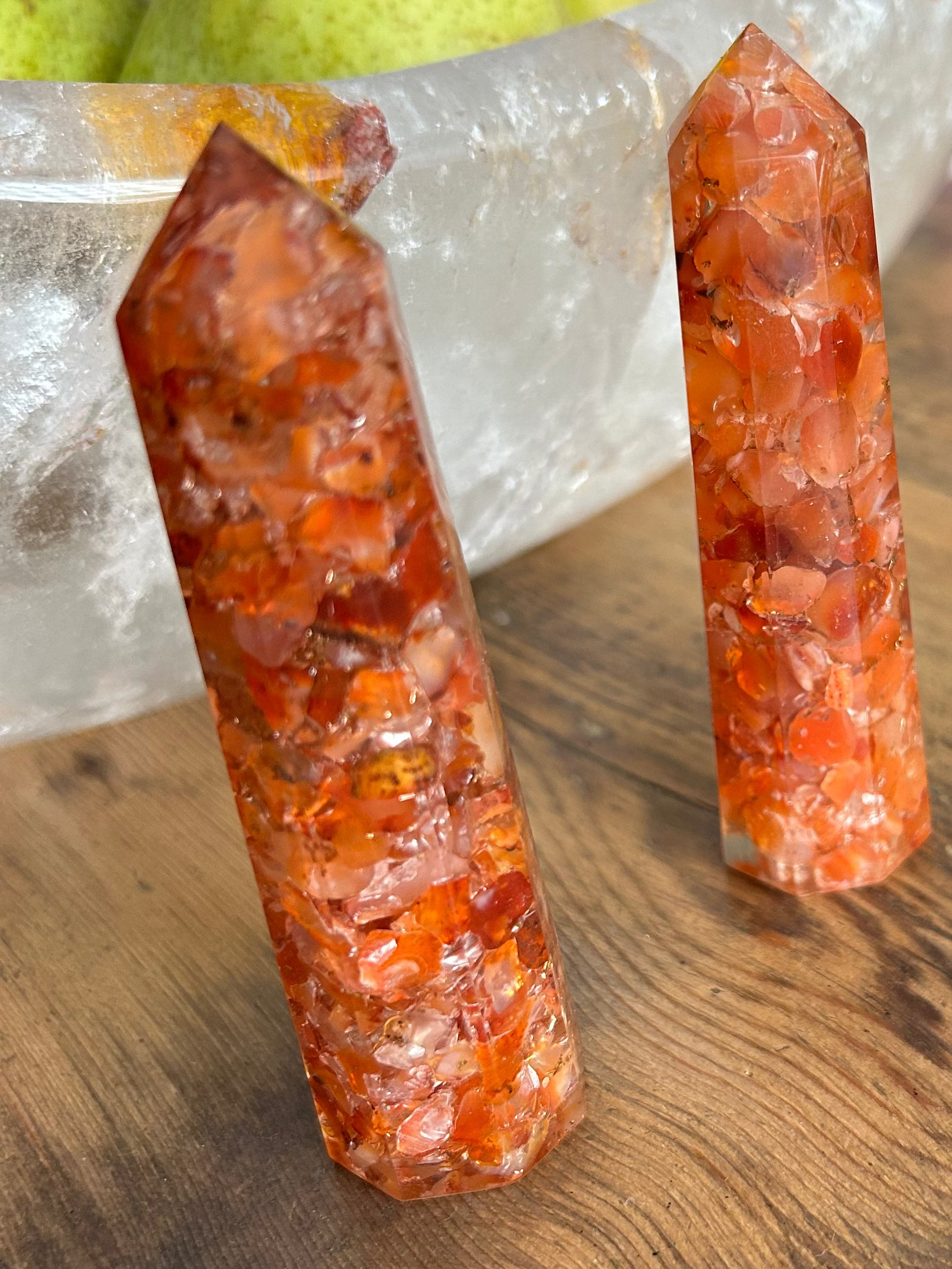 Carnelian Orgonite Tower