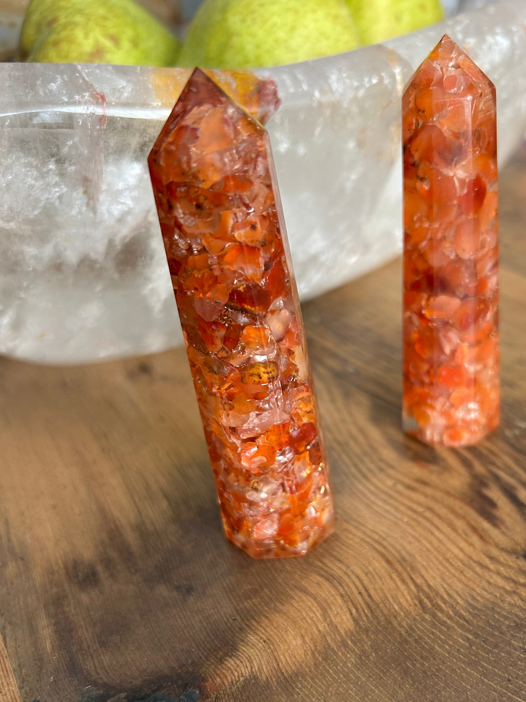 Carnelian Orgonite Tower