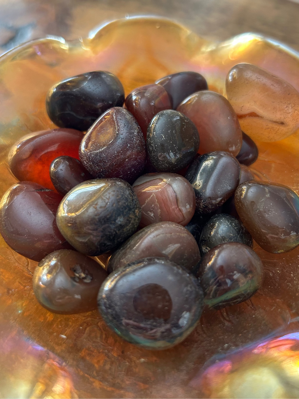 Brown Red Agate Tumble