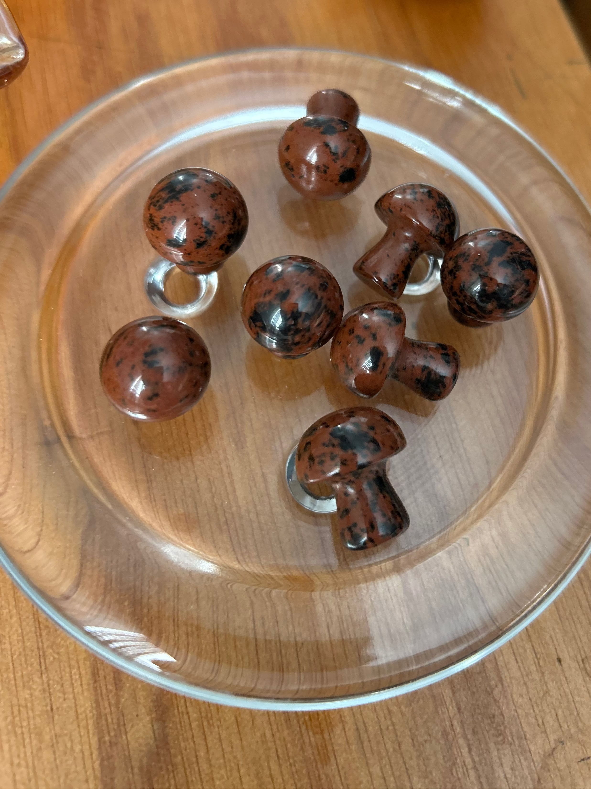Mahogany Obsidian Mushroom