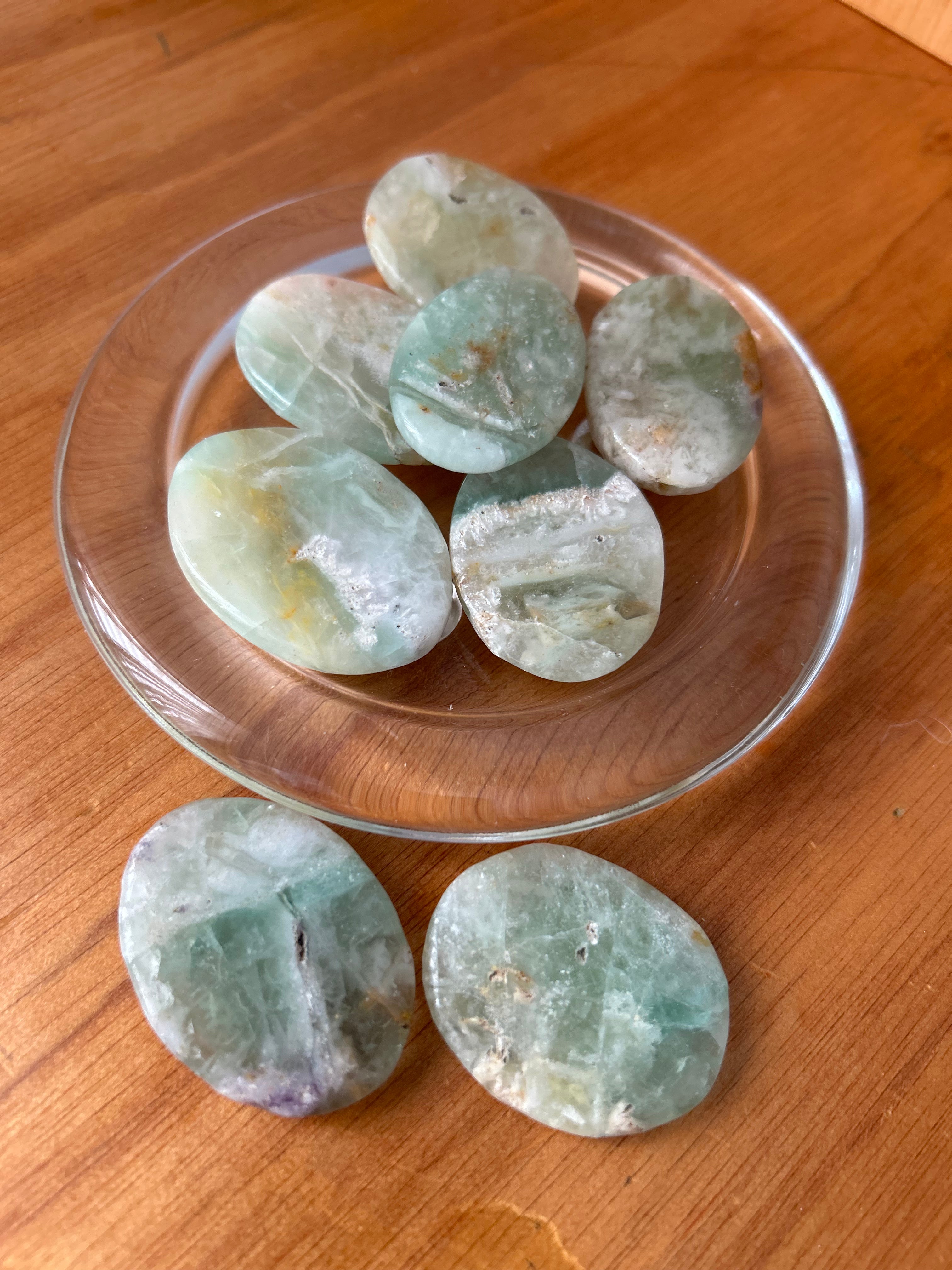 Green Fluorite Palm