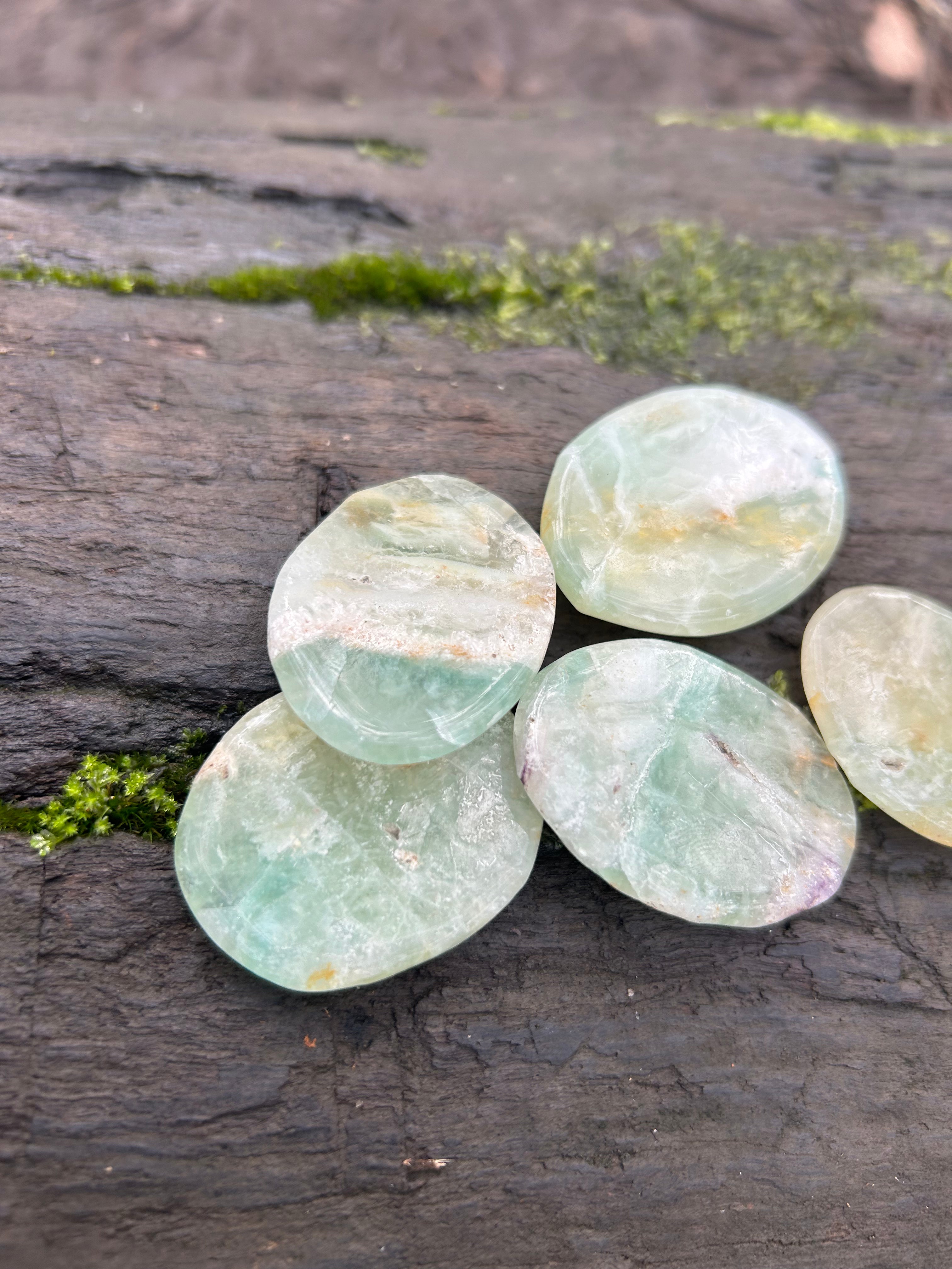 Green Fluorite Palm