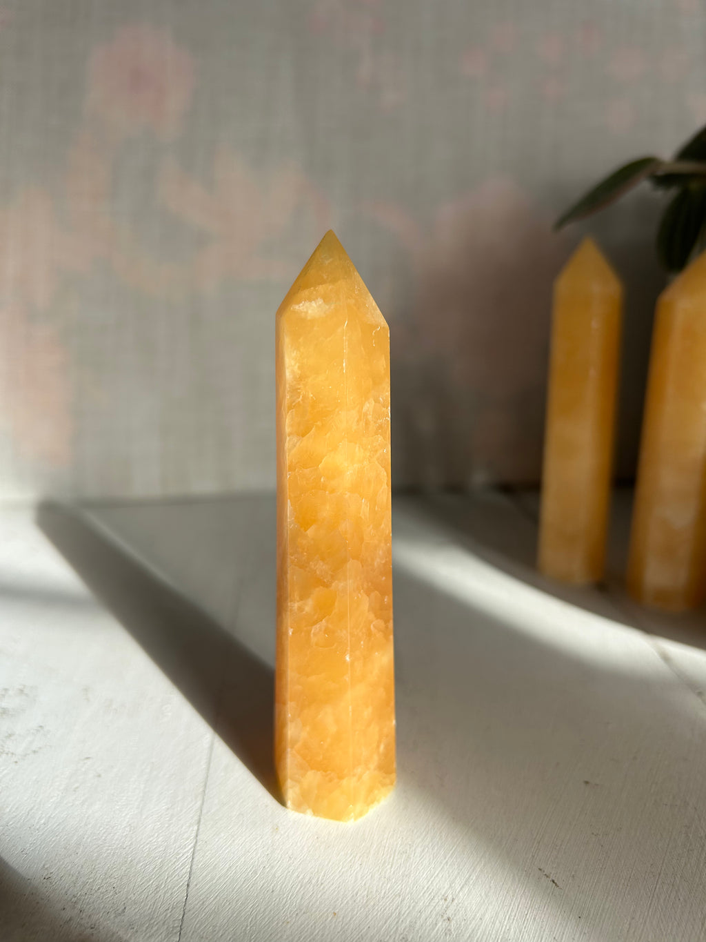 Orange Calcite Tower #1