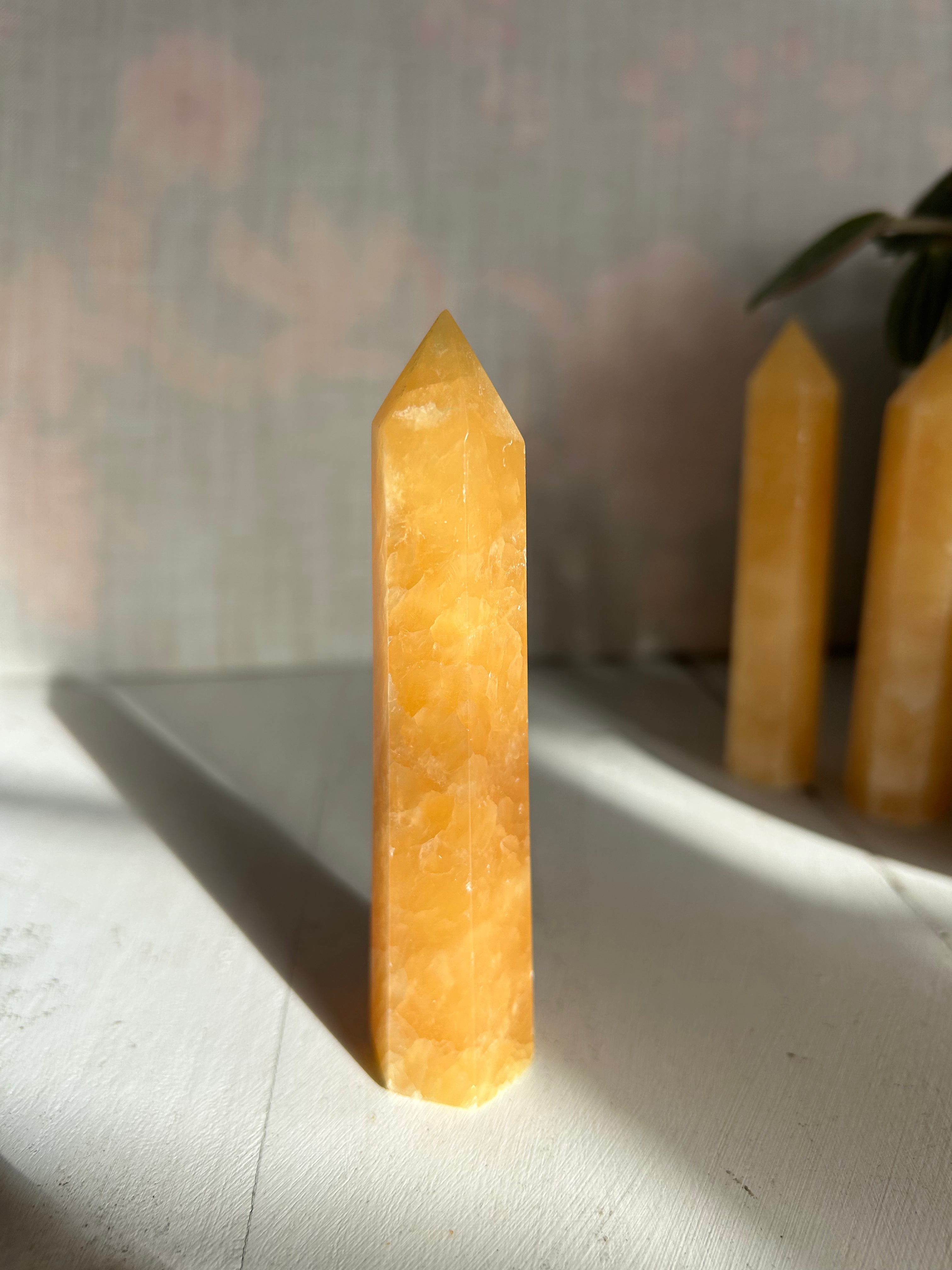 Orange Calcite Tower #1