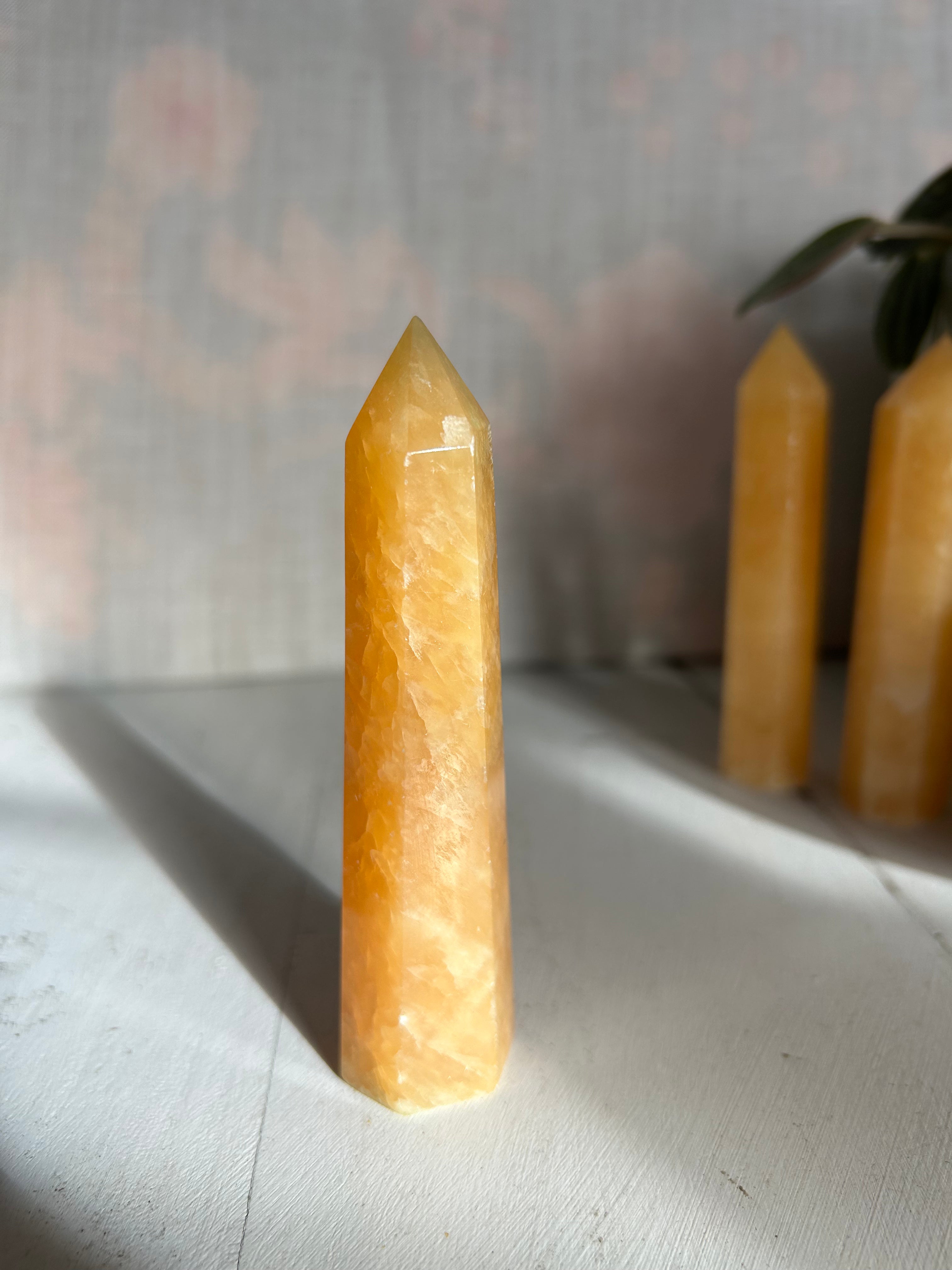 Orange Calcite Tower #1