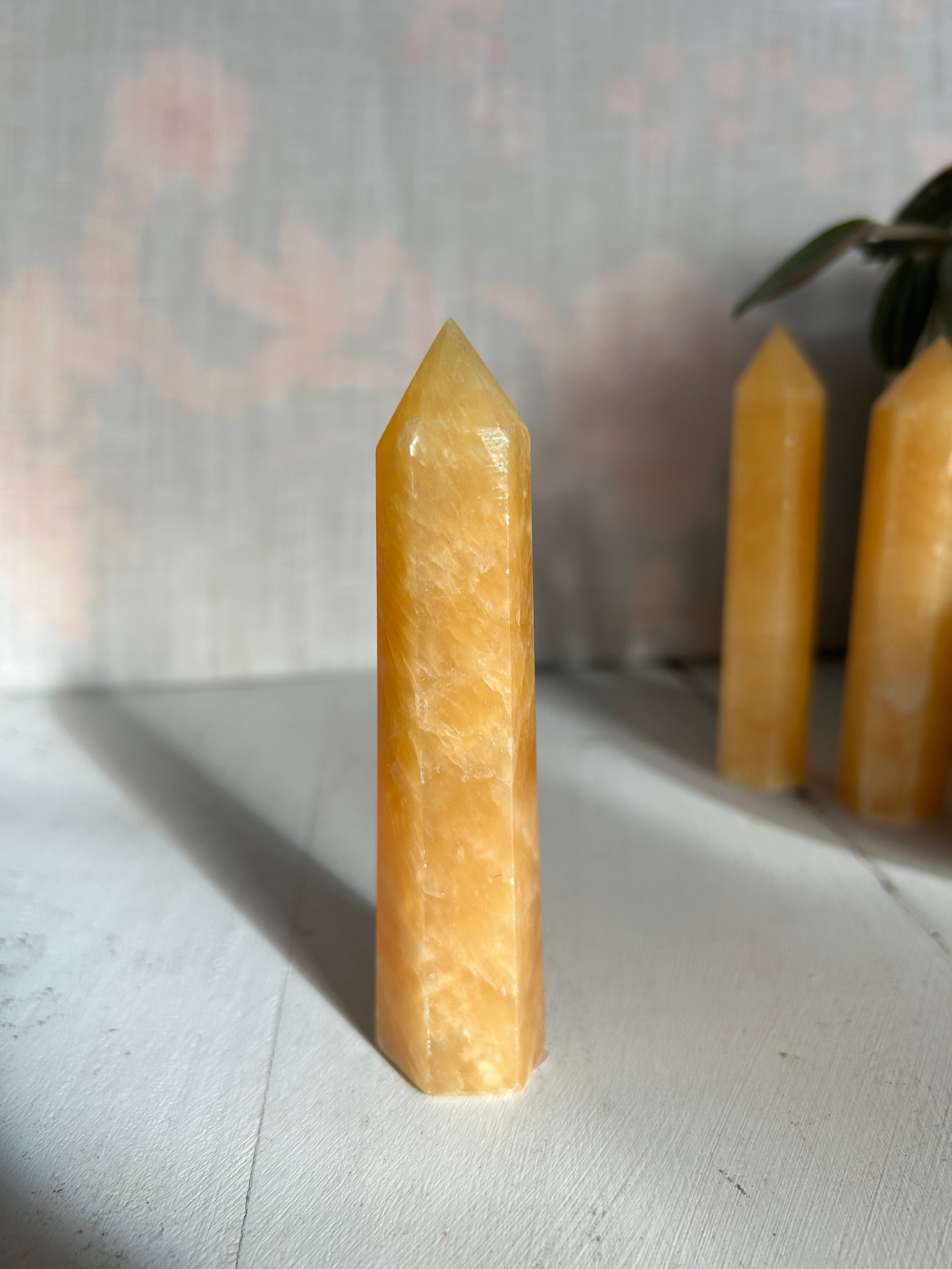 Orange Calcite Tower #1