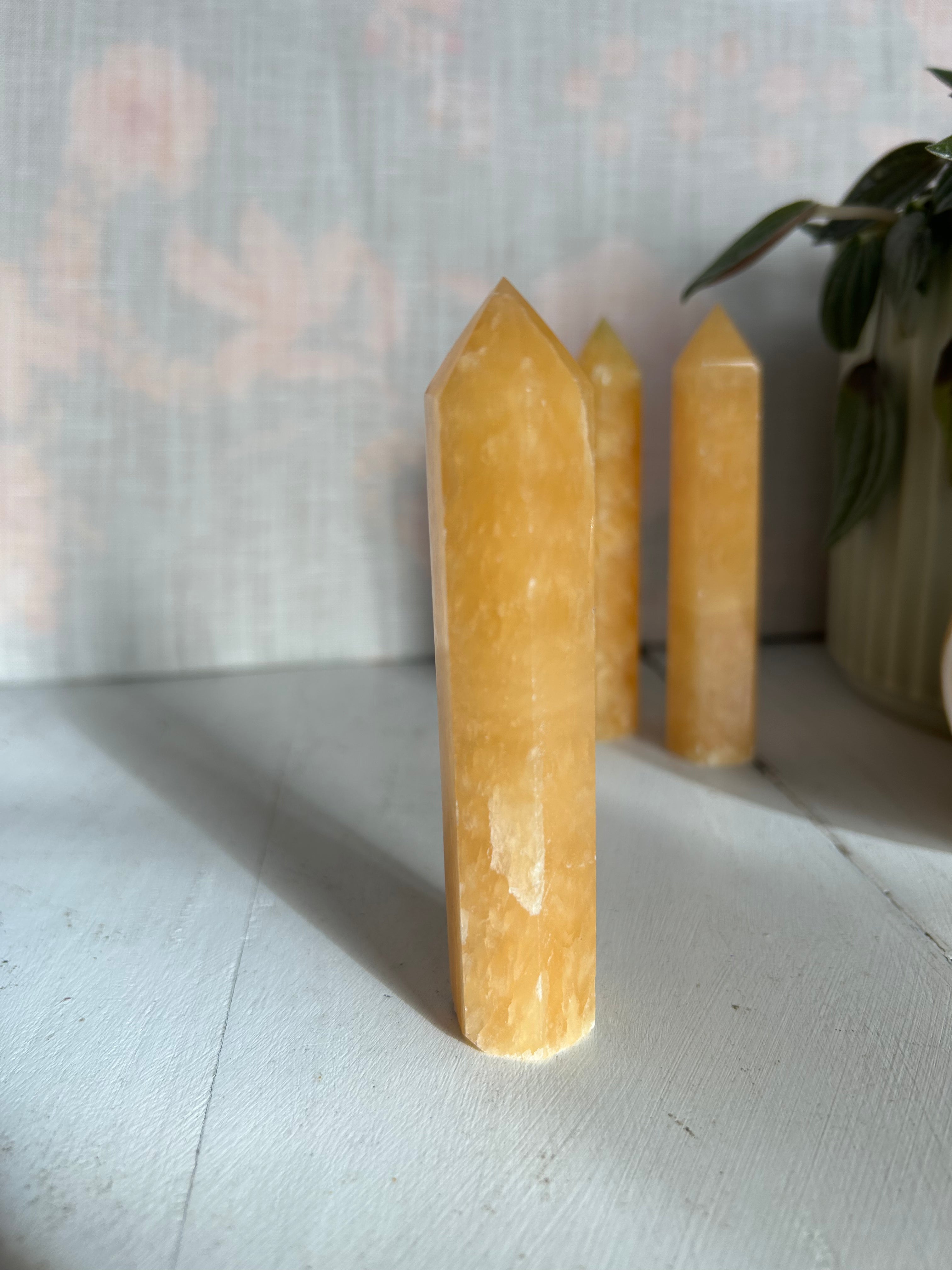 Orange Calcite Tower #2