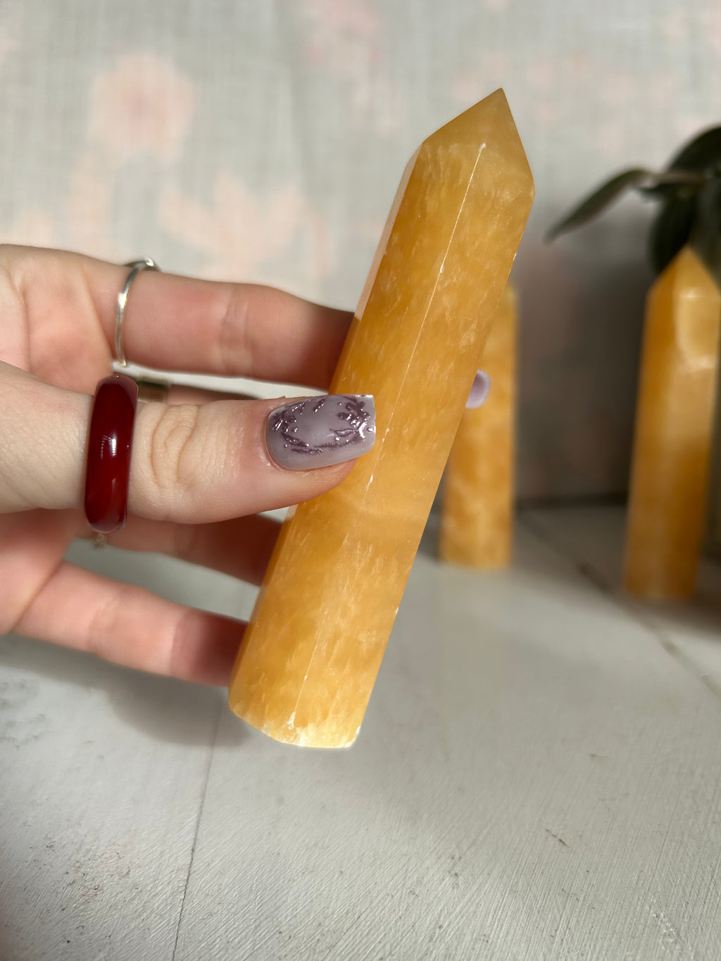 Orange Calcite Tower #3