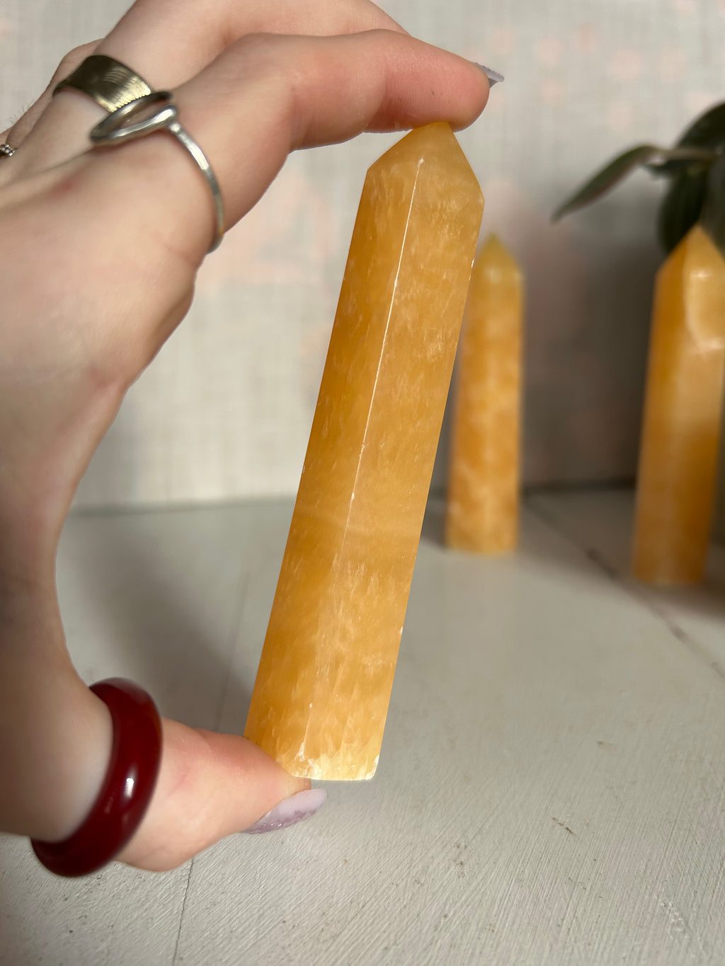 Orange Calcite Tower #3