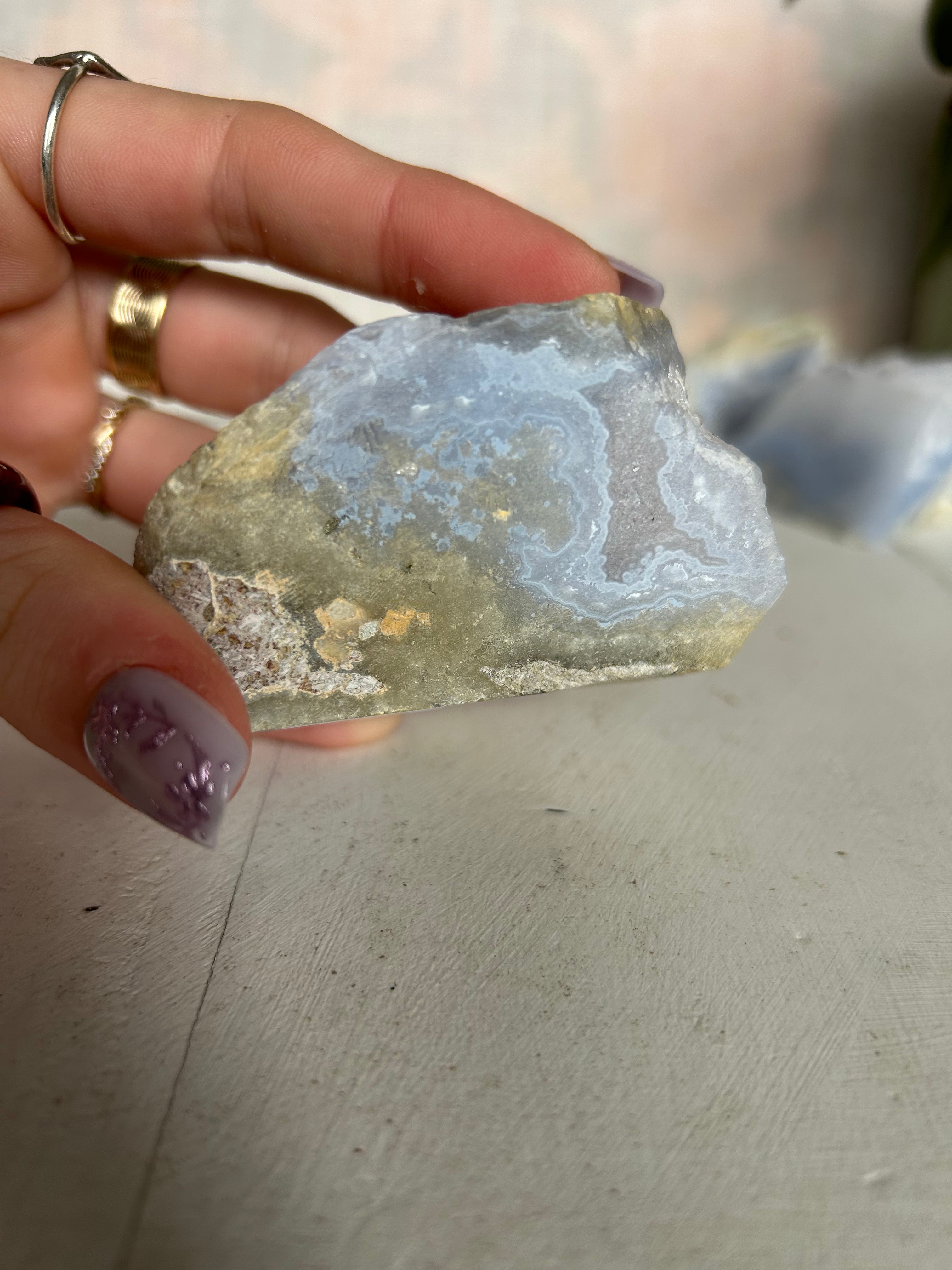Blue Lace Agate Cluster #3