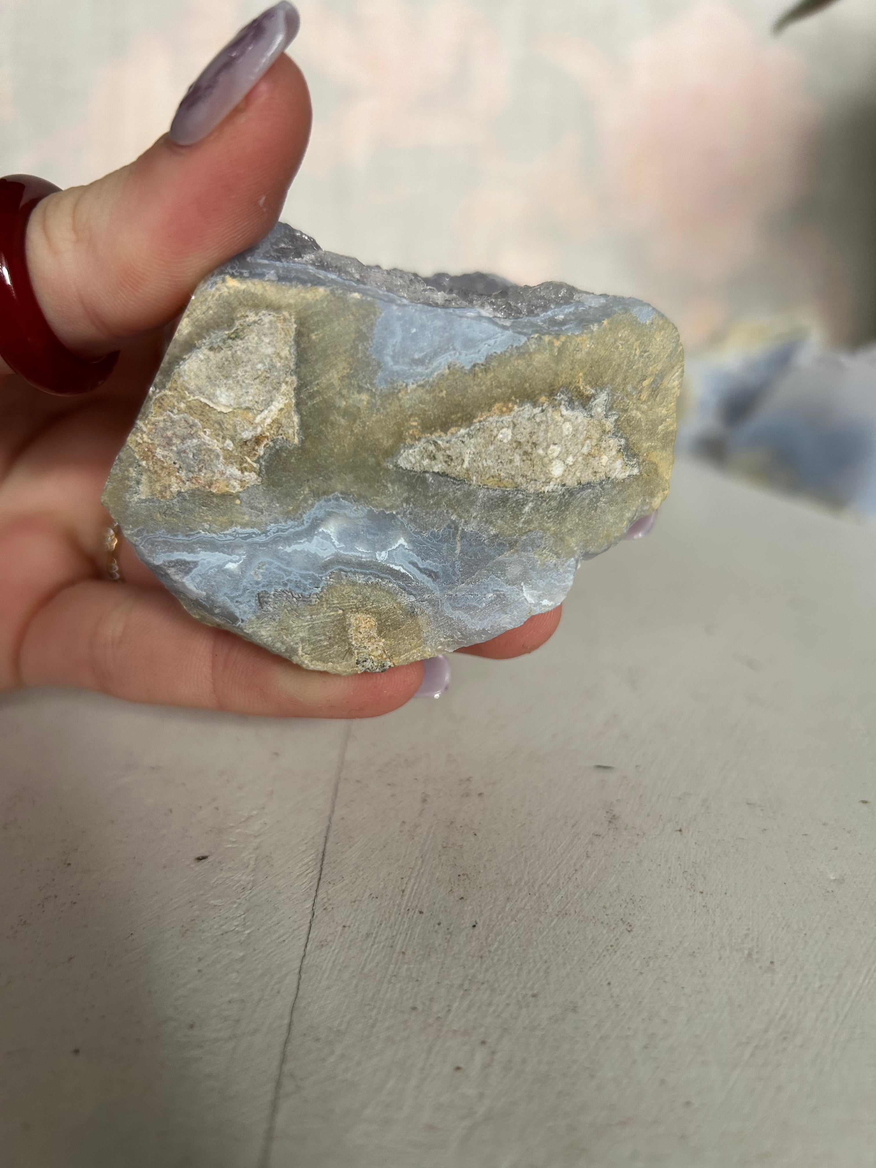 Blue Lace Agate Cluster #3