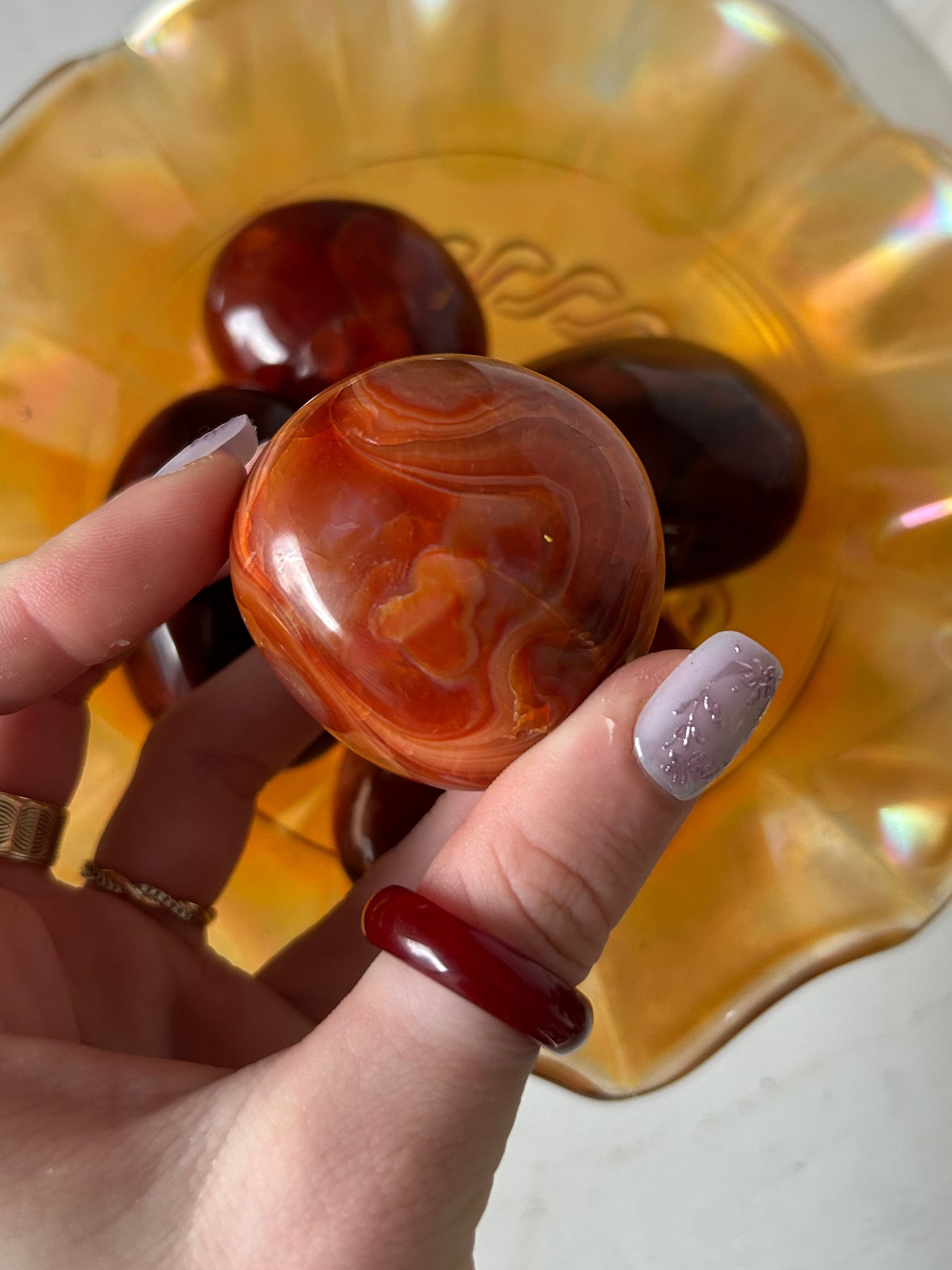Carnelian Palmstone