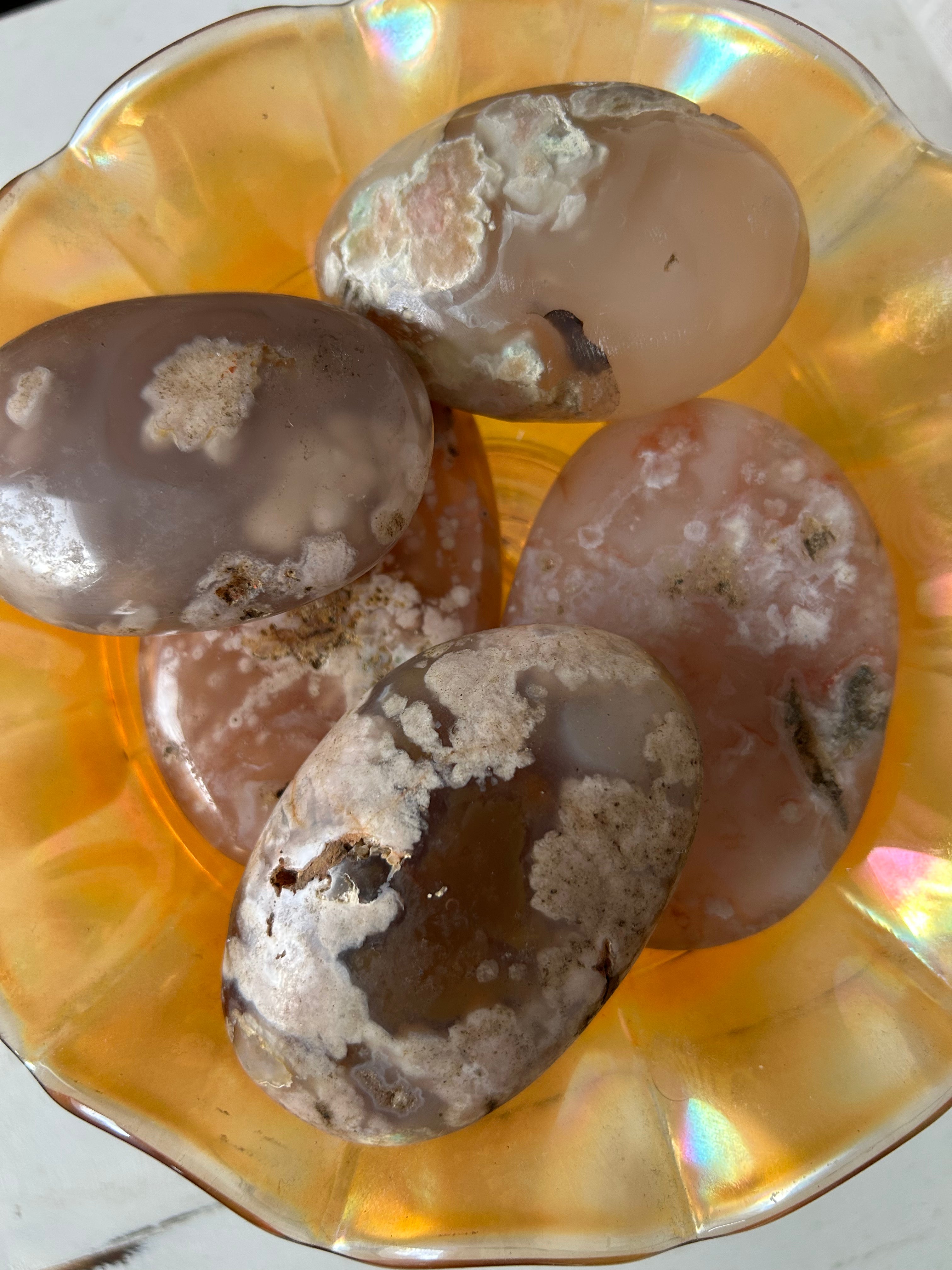 Flower Agate Palmstone