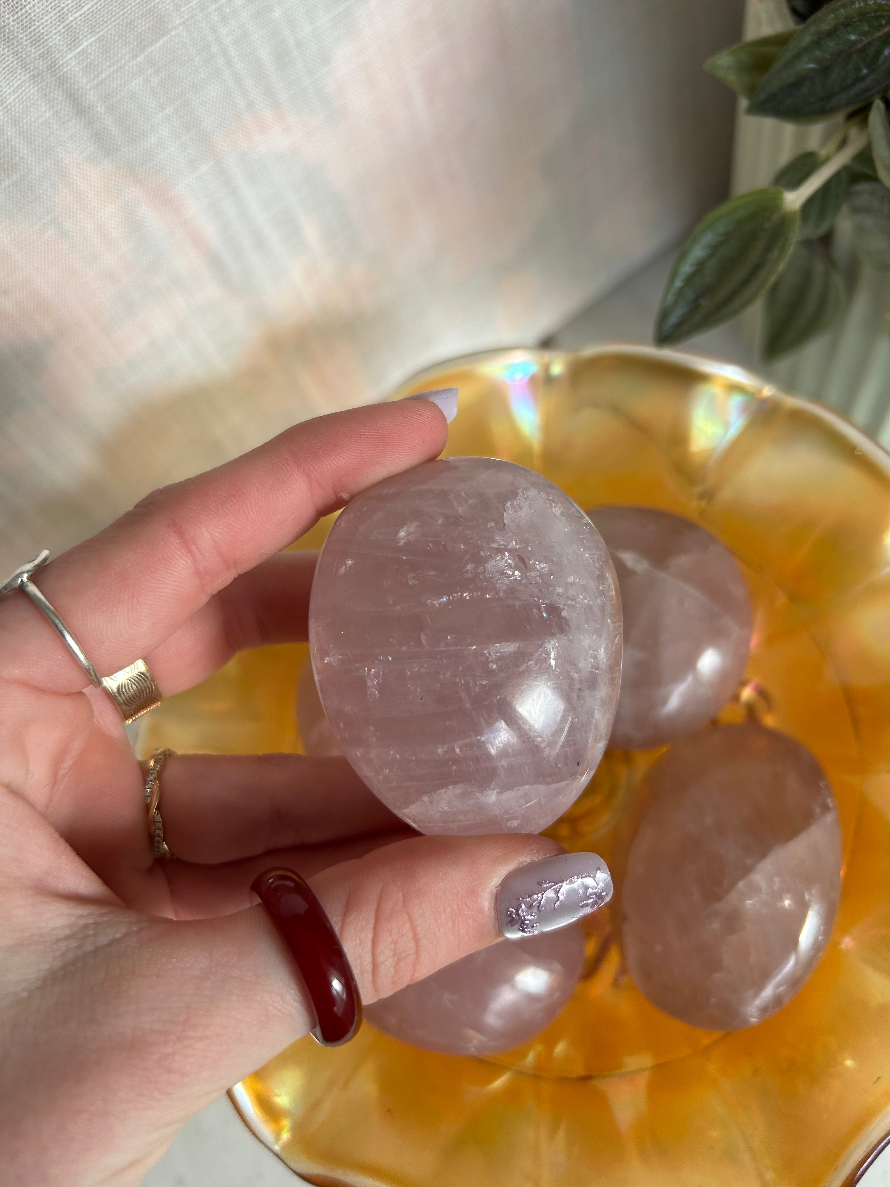 Rose Quartz Palmstone
