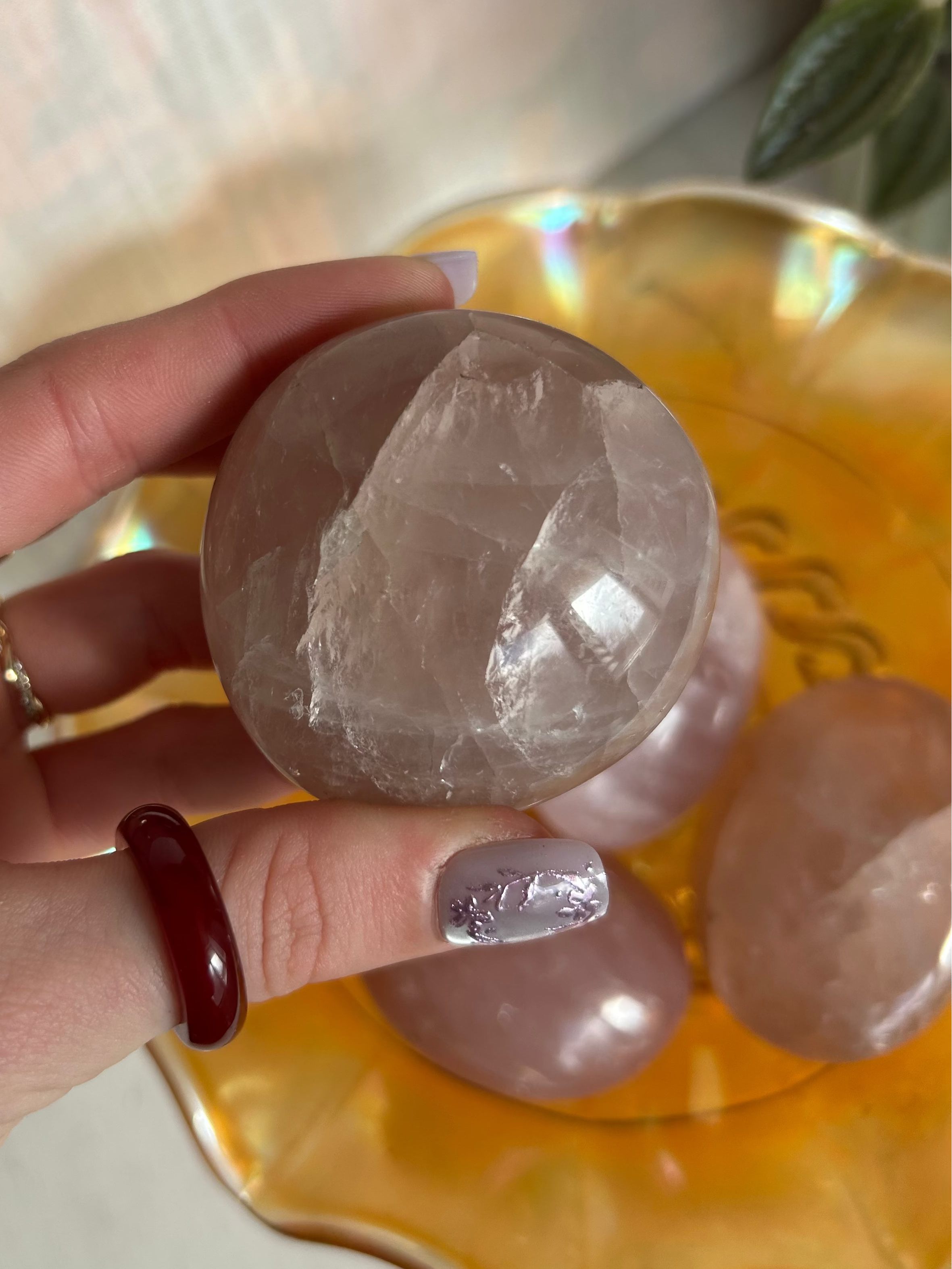 Rose Quartz Palmstone