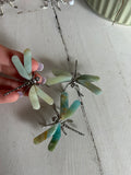 Dragonfly Crystal Carving - Green