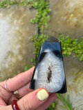 Black Agate Druzy Tower #3