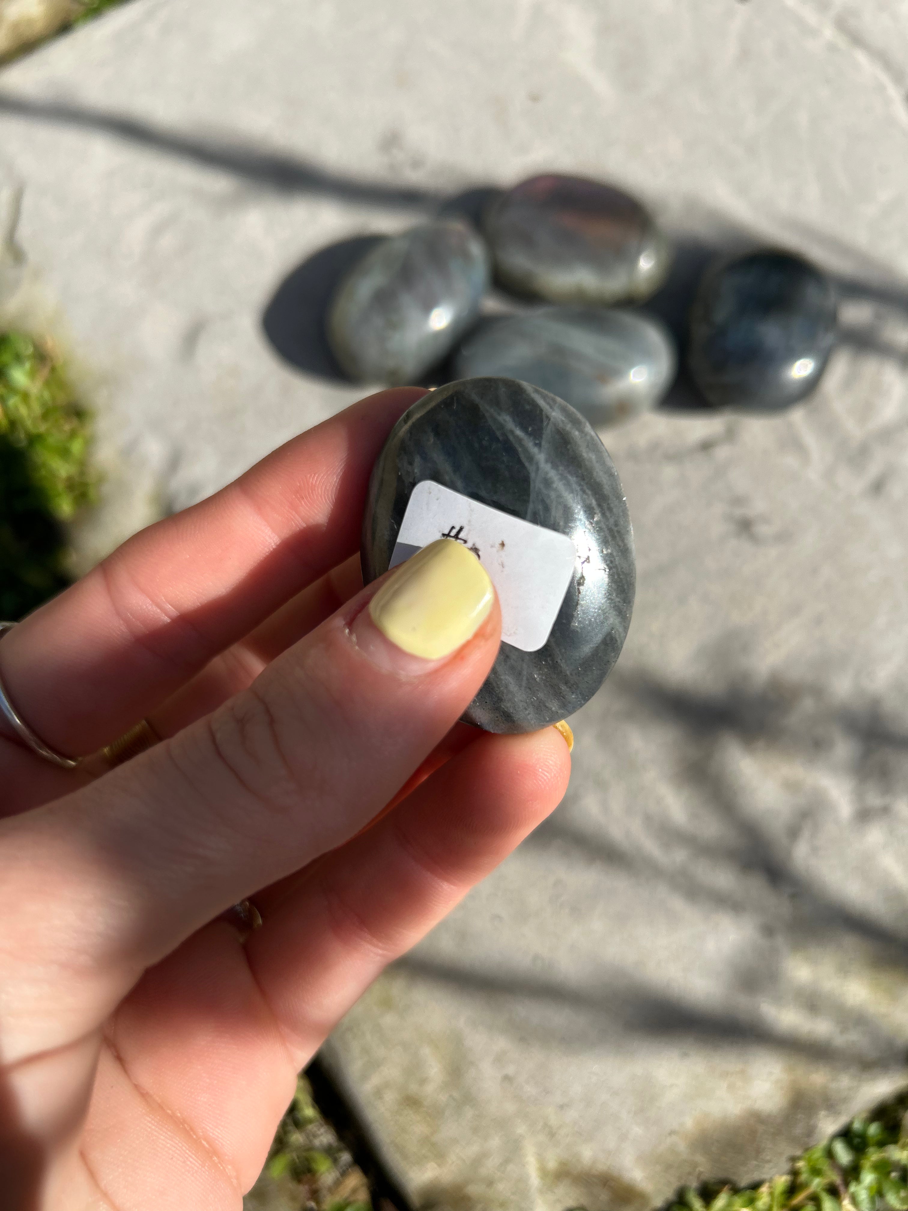 Purple Labradorite Palmstone #5