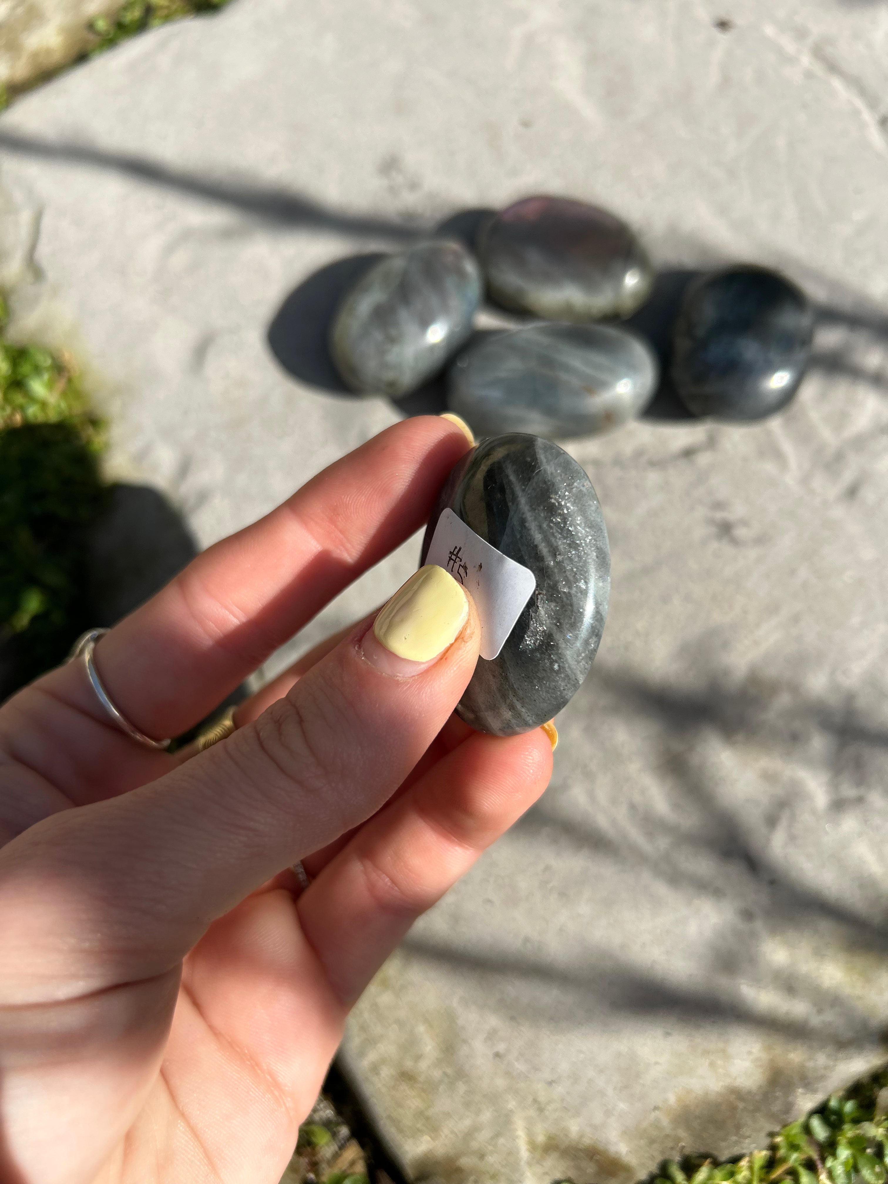 Purple Labradorite Palmstone #5