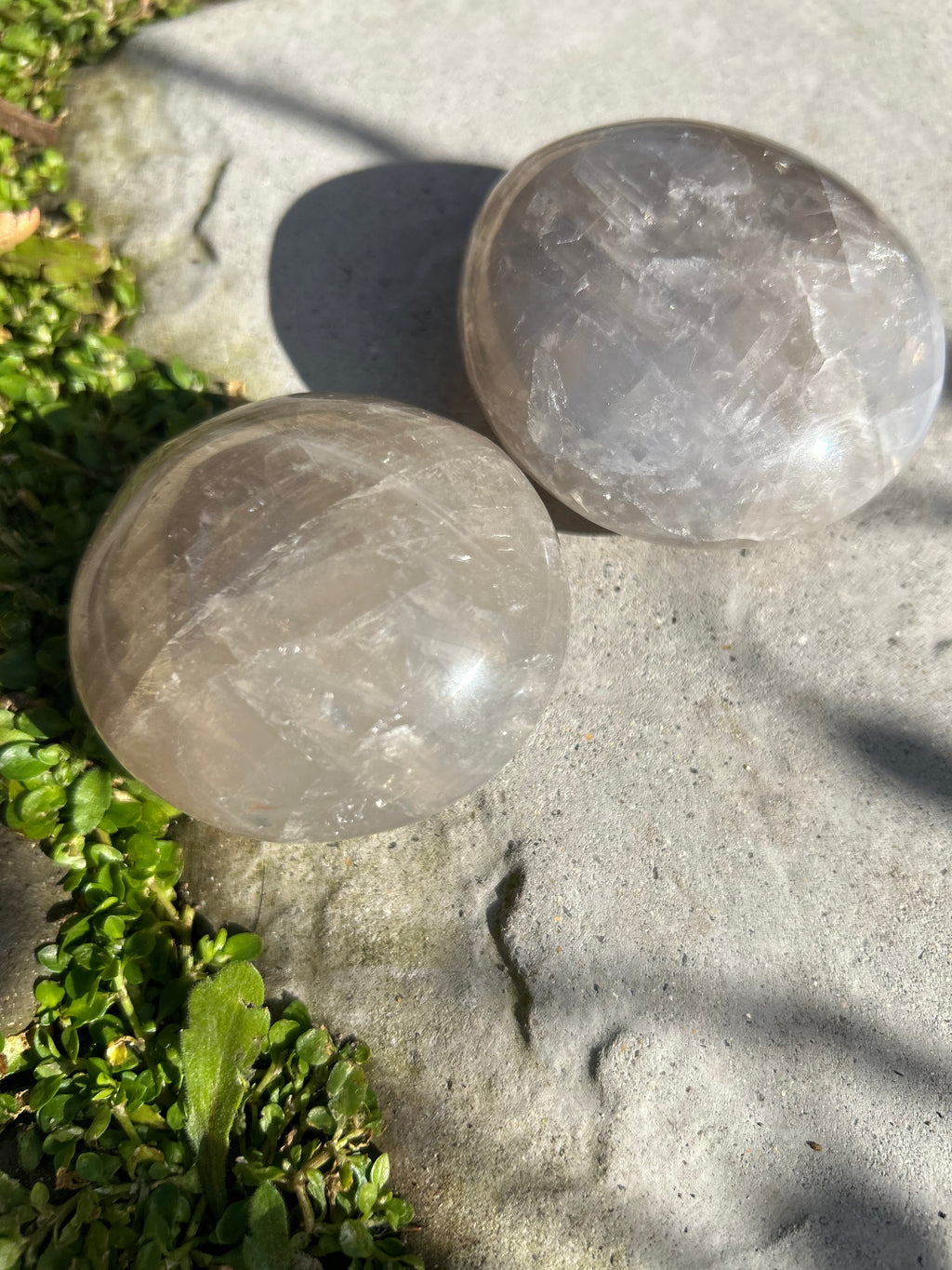 Blue Rose Quartz Palmstone