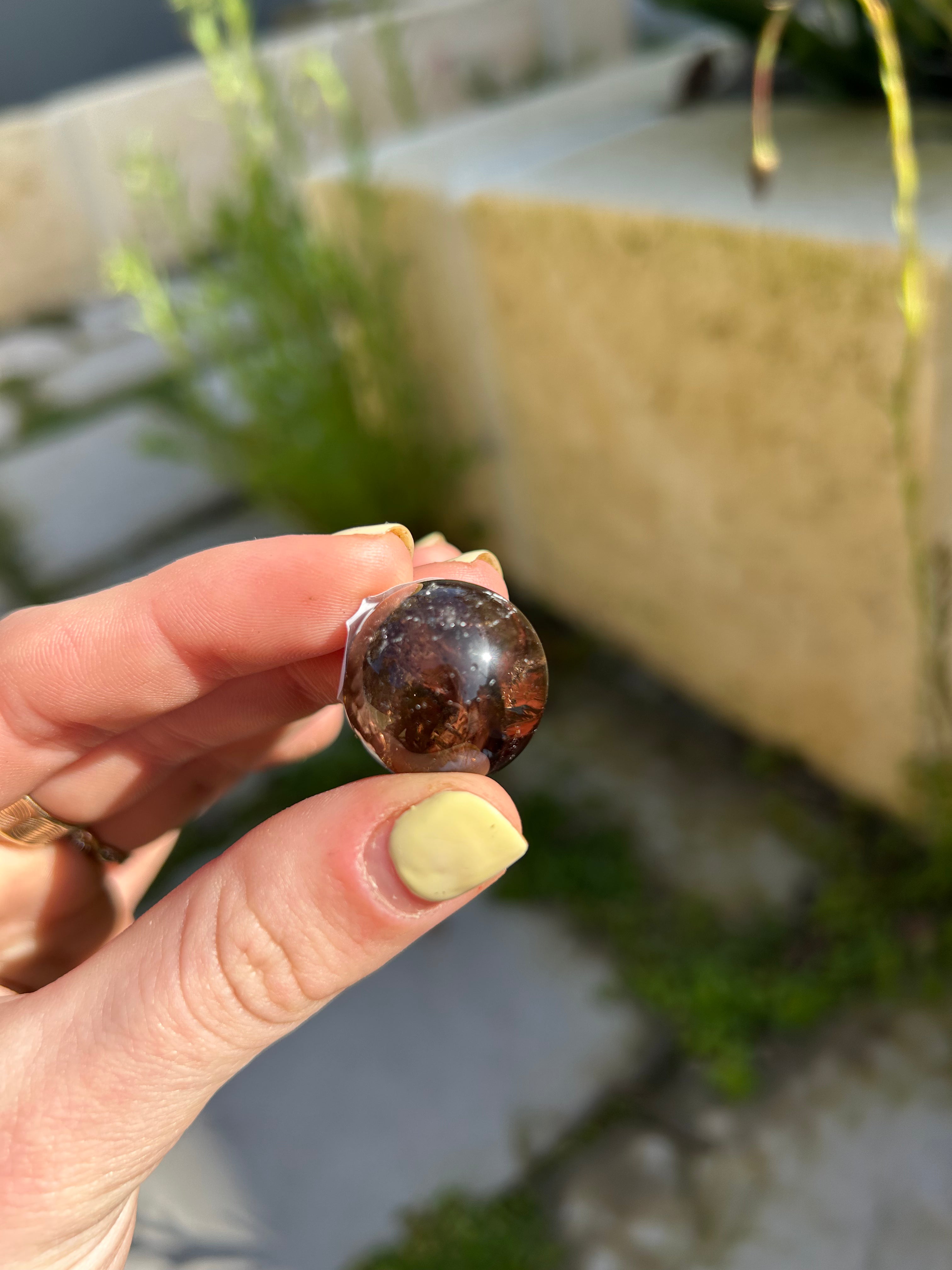 Rainbow Smoky Quartz Sphere #3