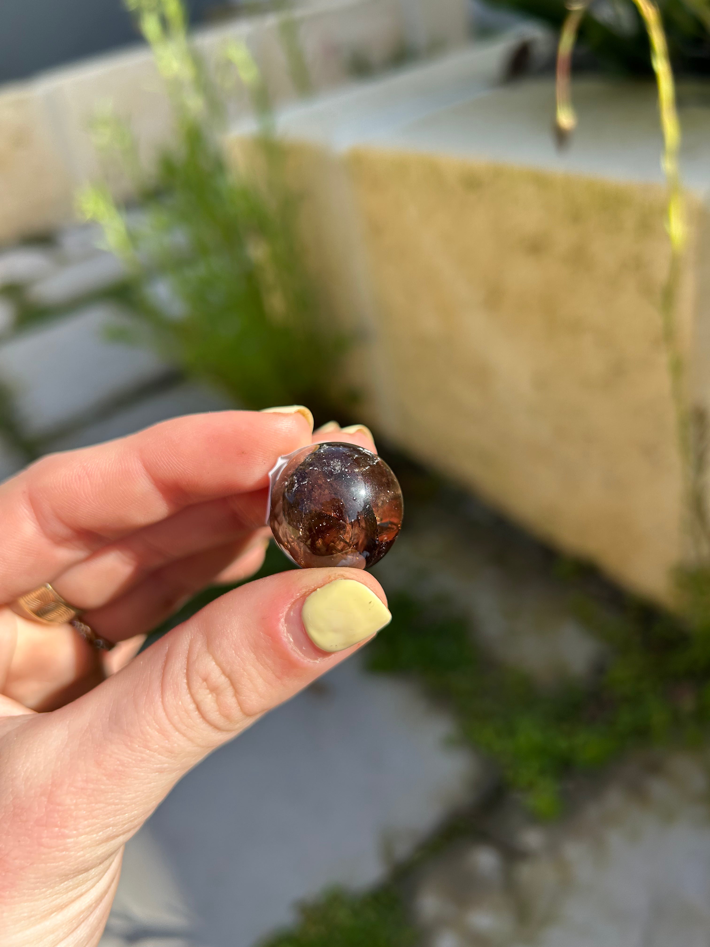 Rainbow Smoky Quartz Sphere #3