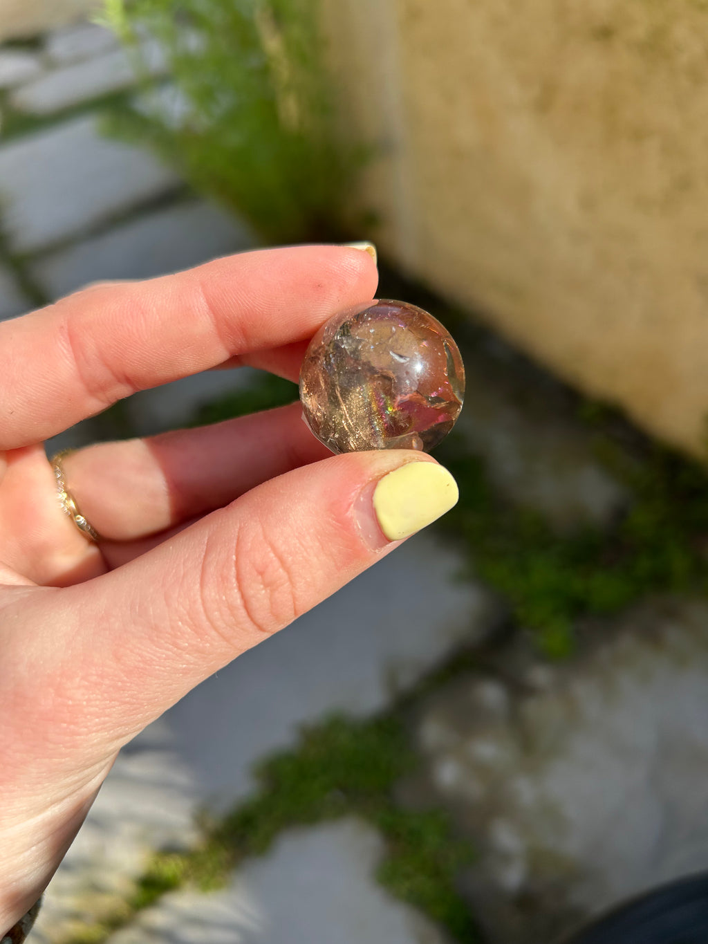 Rainbow Smoky Quartz Sphere #4