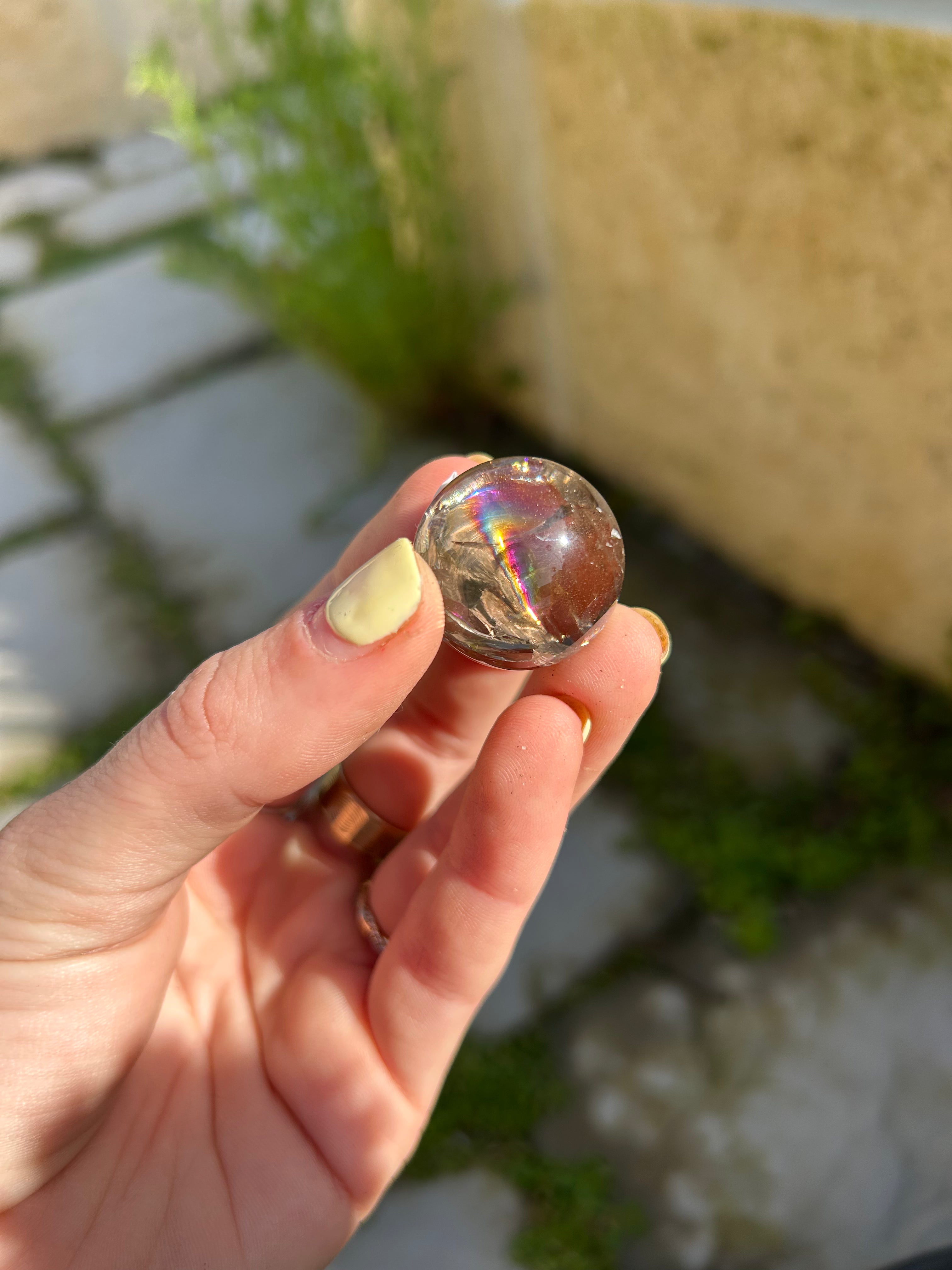 Rainbow Smoky Quartz Sphere #4