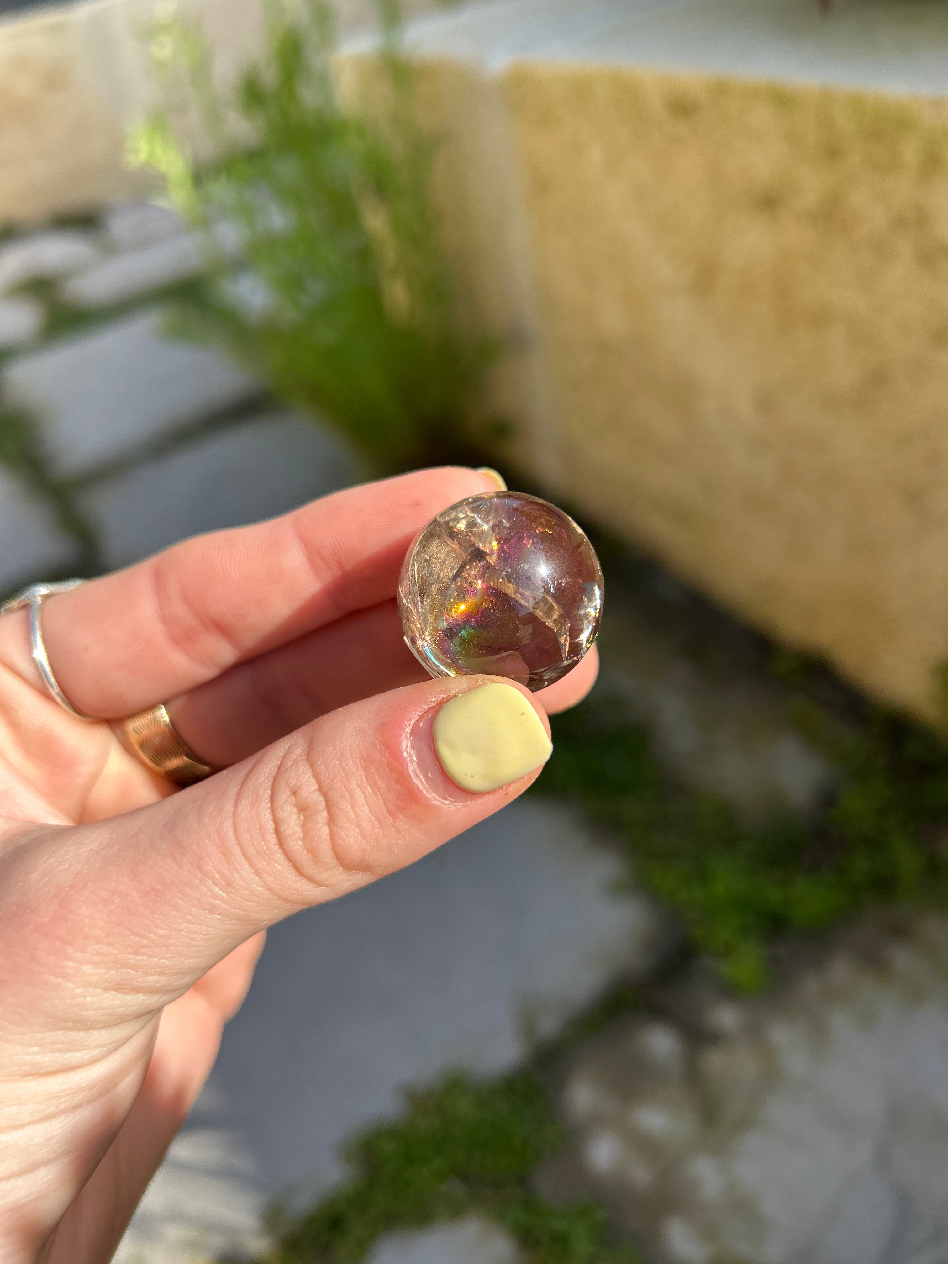 Rainbow Smoky Quartz Sphere #4