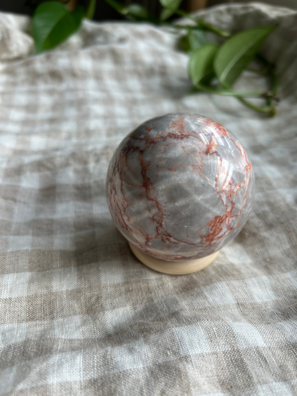 Red Vein Jasper Sphere