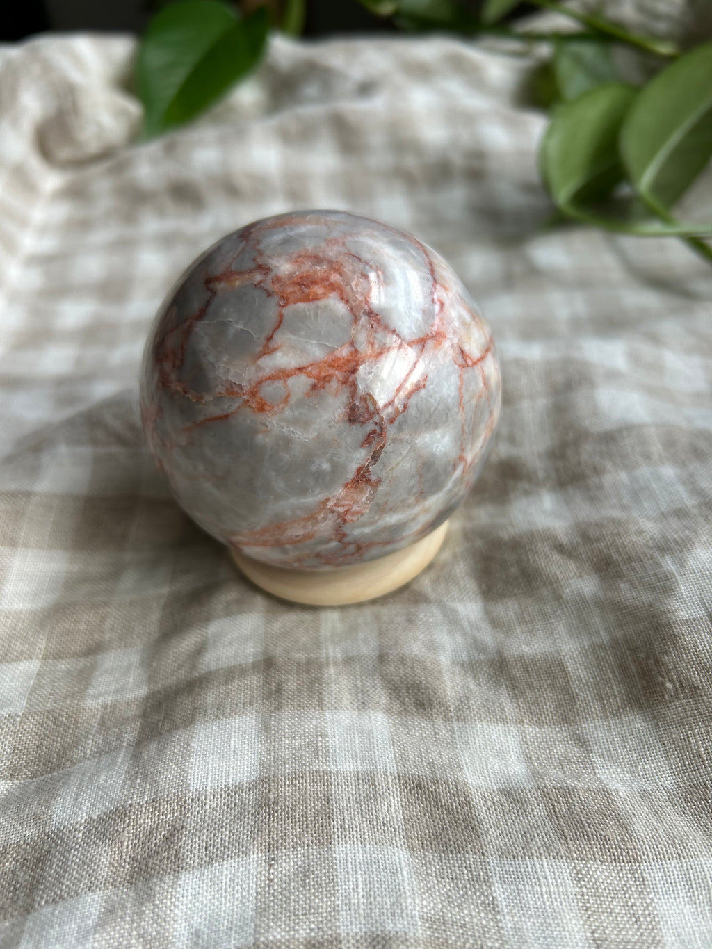Red Vein Jasper Sphere