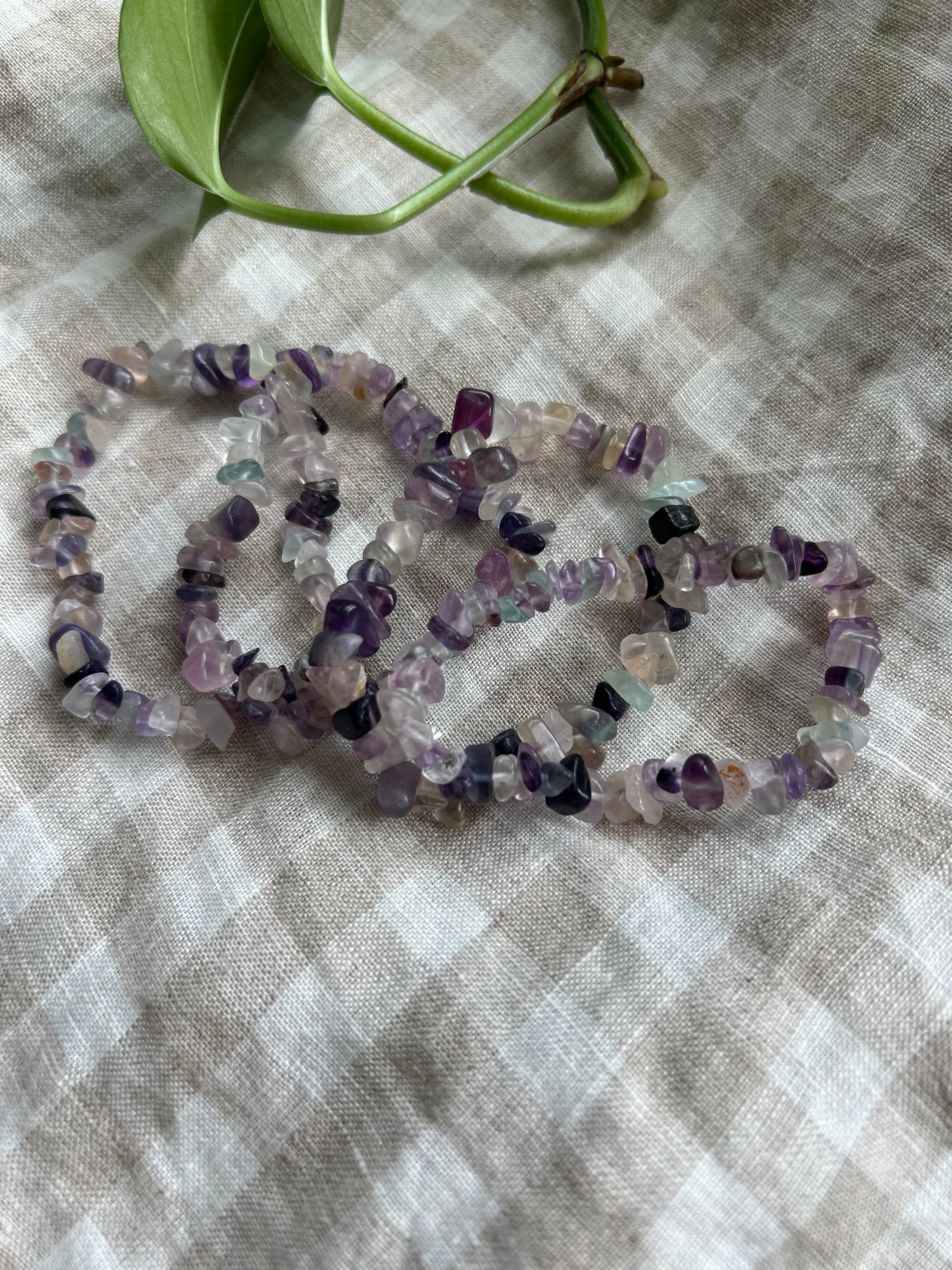 Fluorite Chip Bracelet