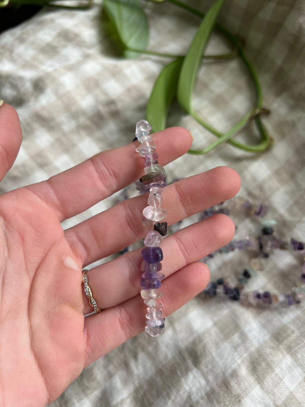 Fluorite Chip Bracelet