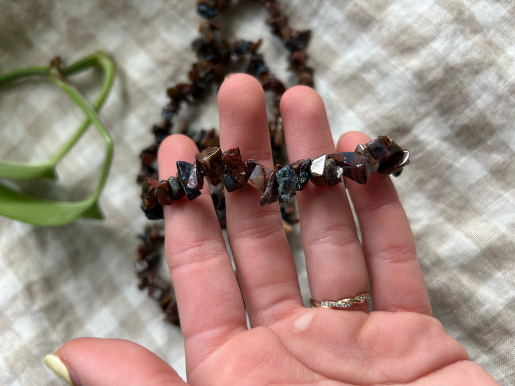 Pietersite Chip Bracelet