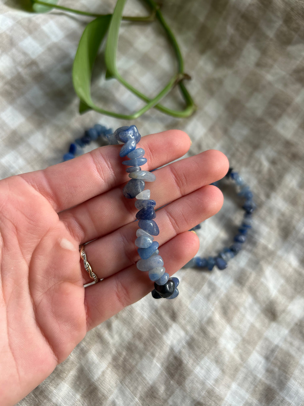 Blue Aventurine Chip Bracelet