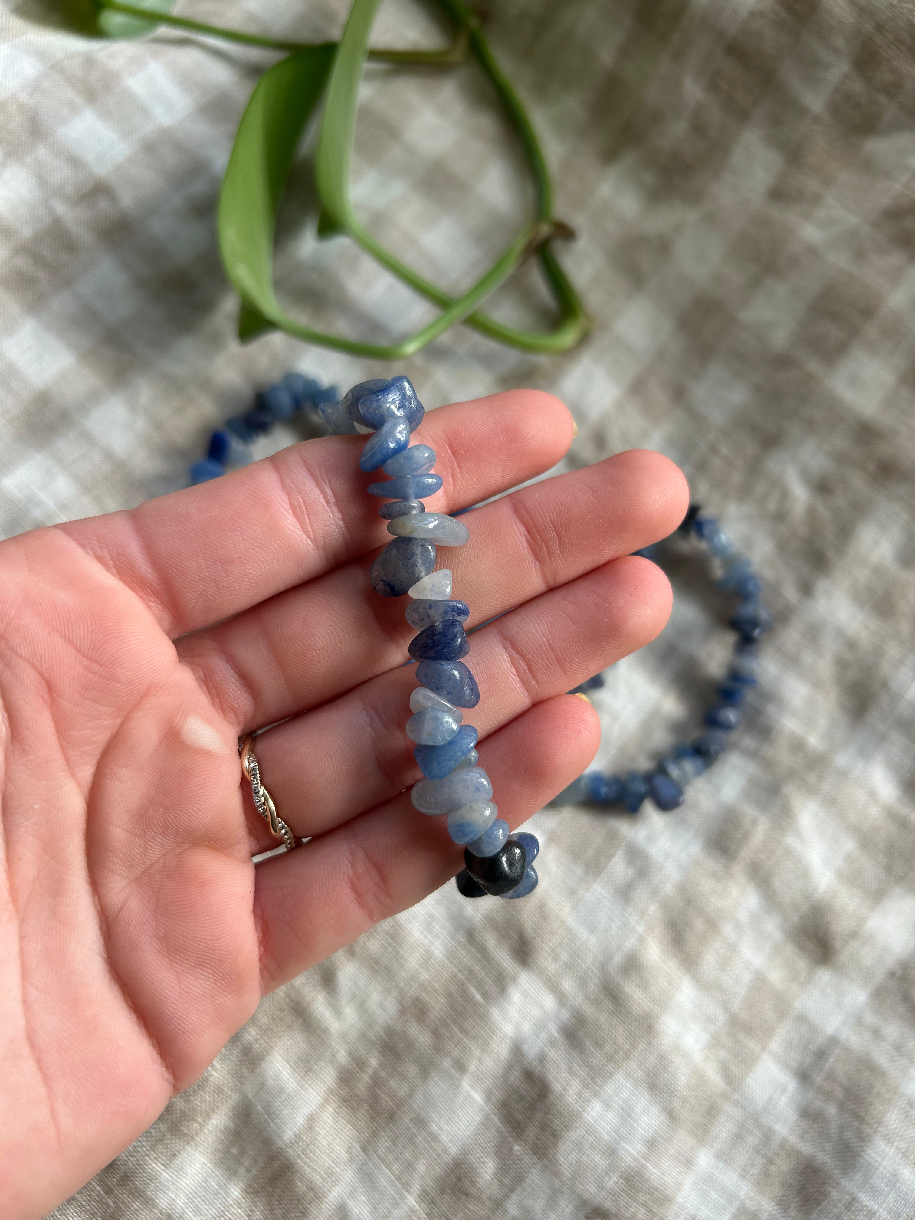 Blue Aventurine Chip Bracelet