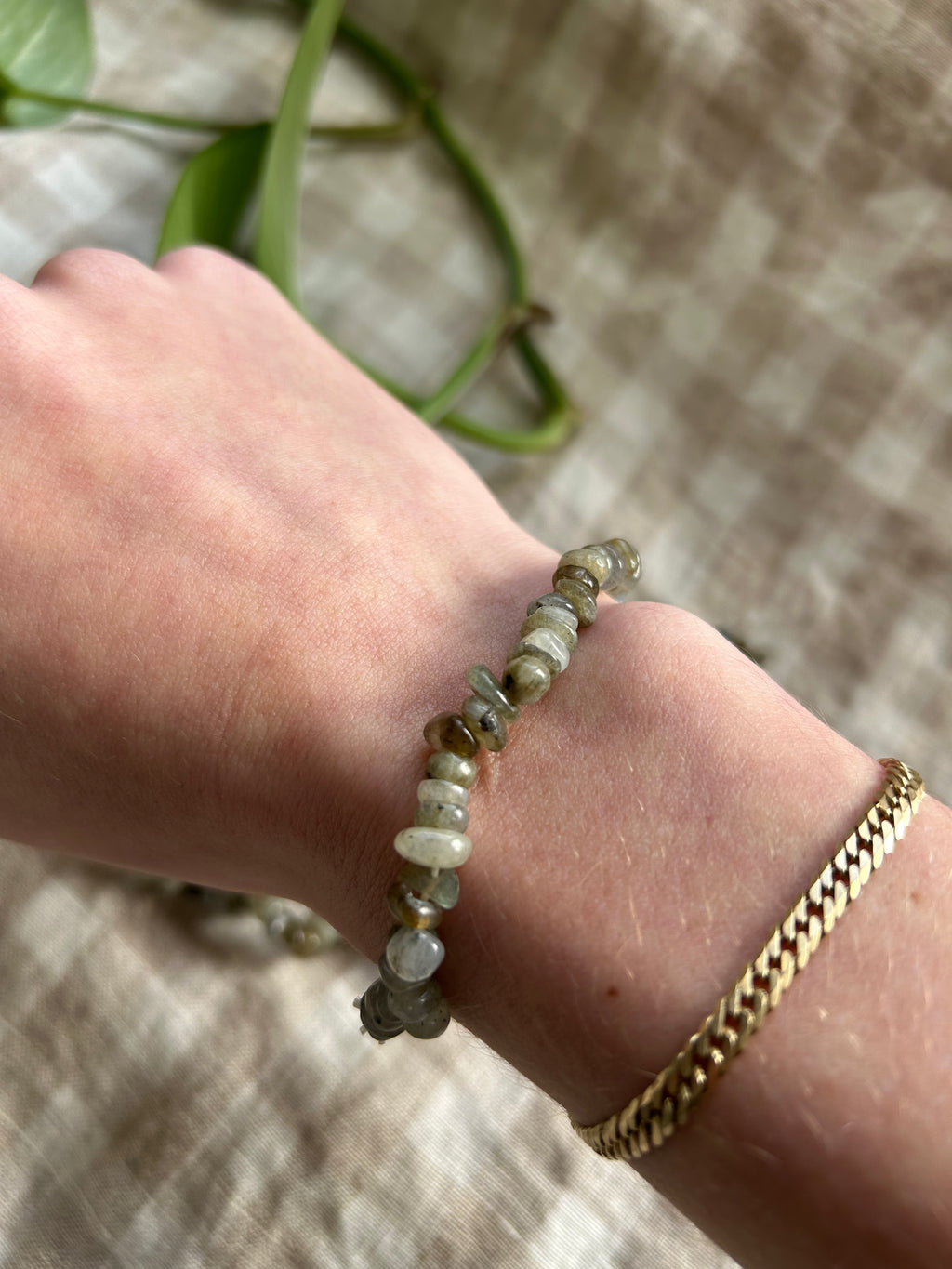 Labradorite Chip Bracelet