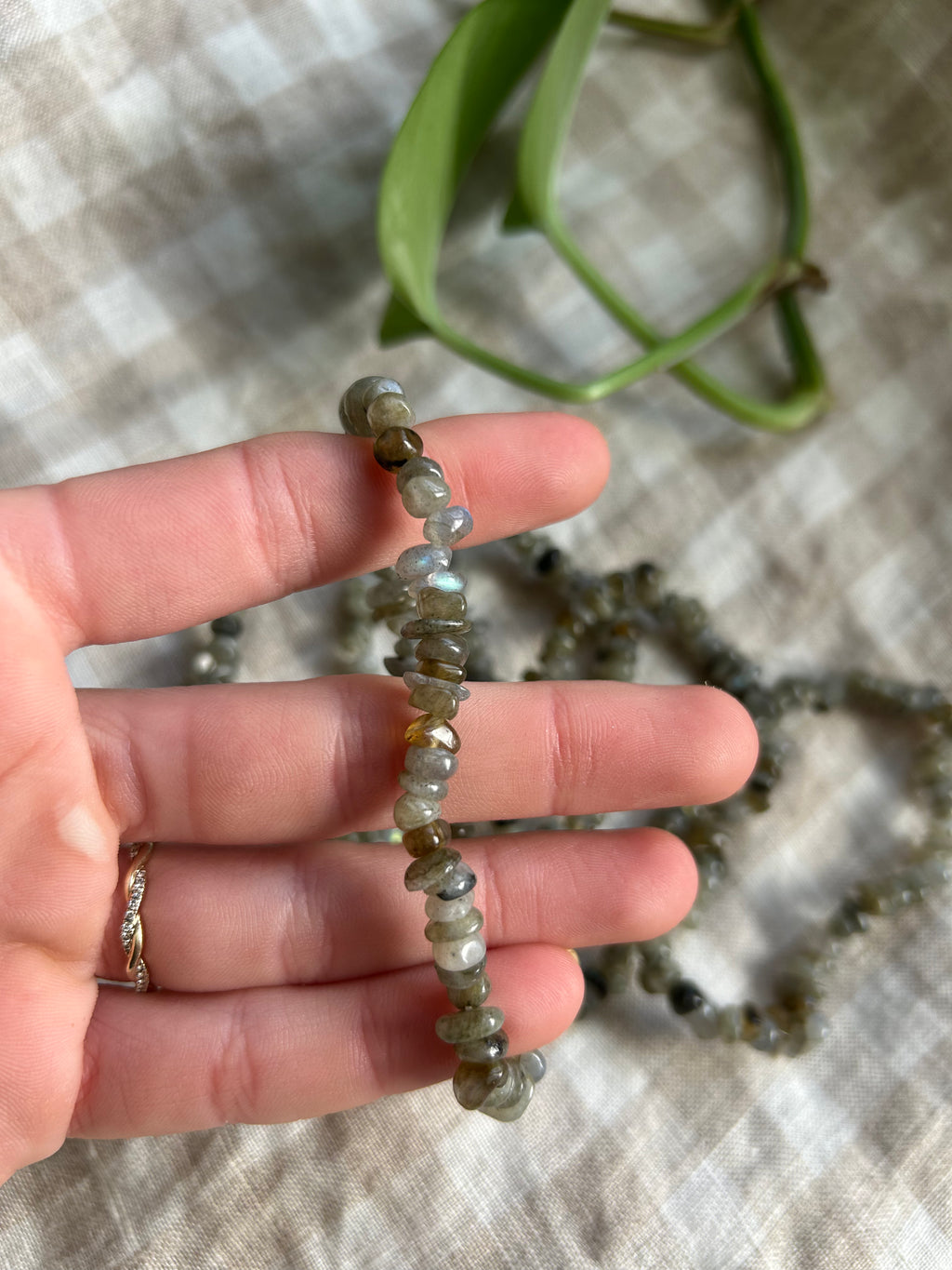 Labradorite Chip Bracelet