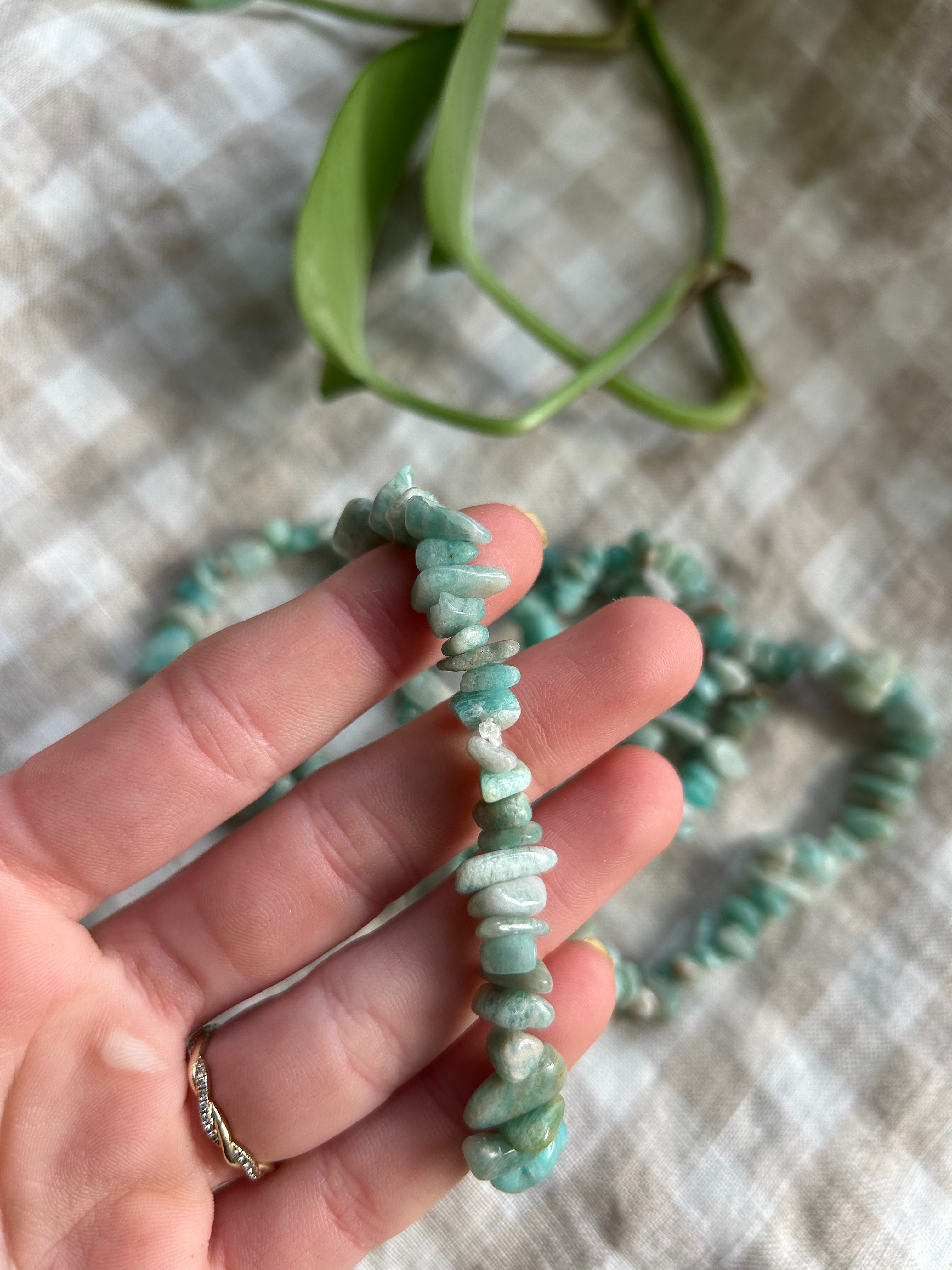 Amazonite Chip Bracelet