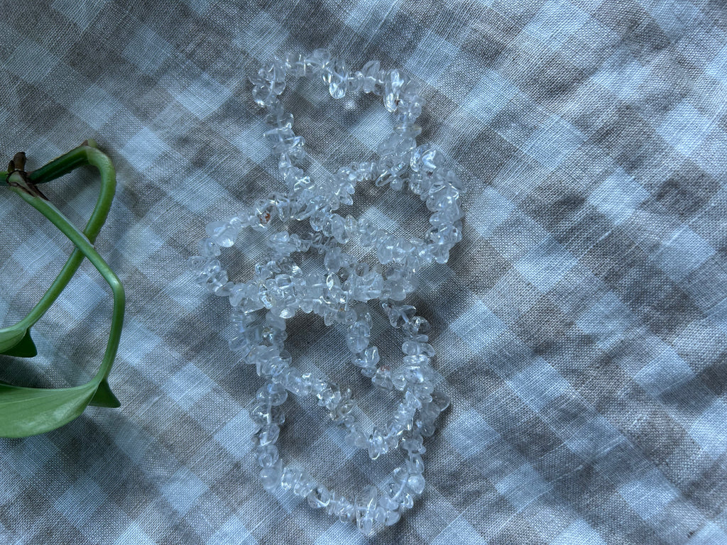 Clear Quartz Chip Bracelet