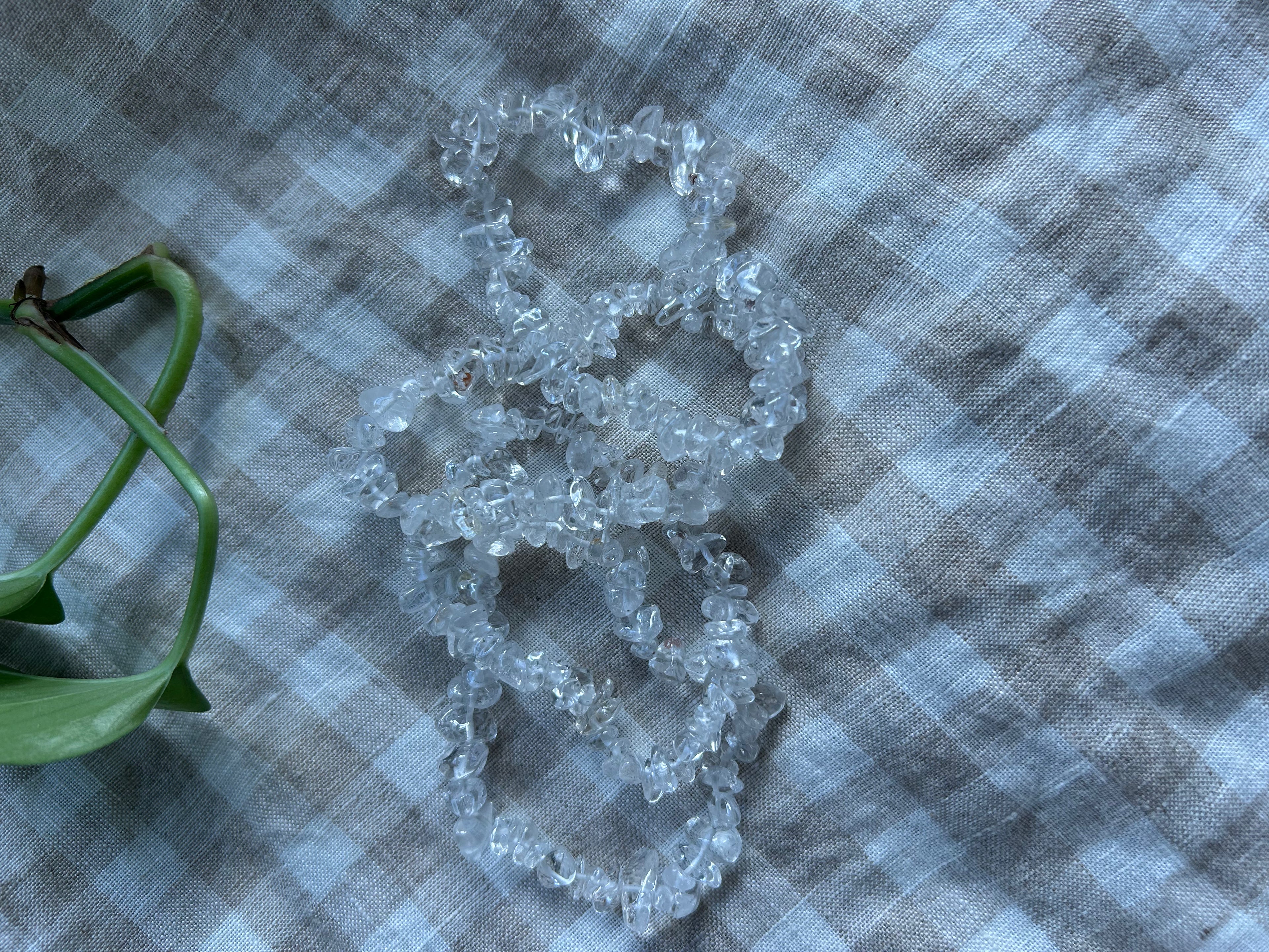 Clear Quartz Chip Bracelet