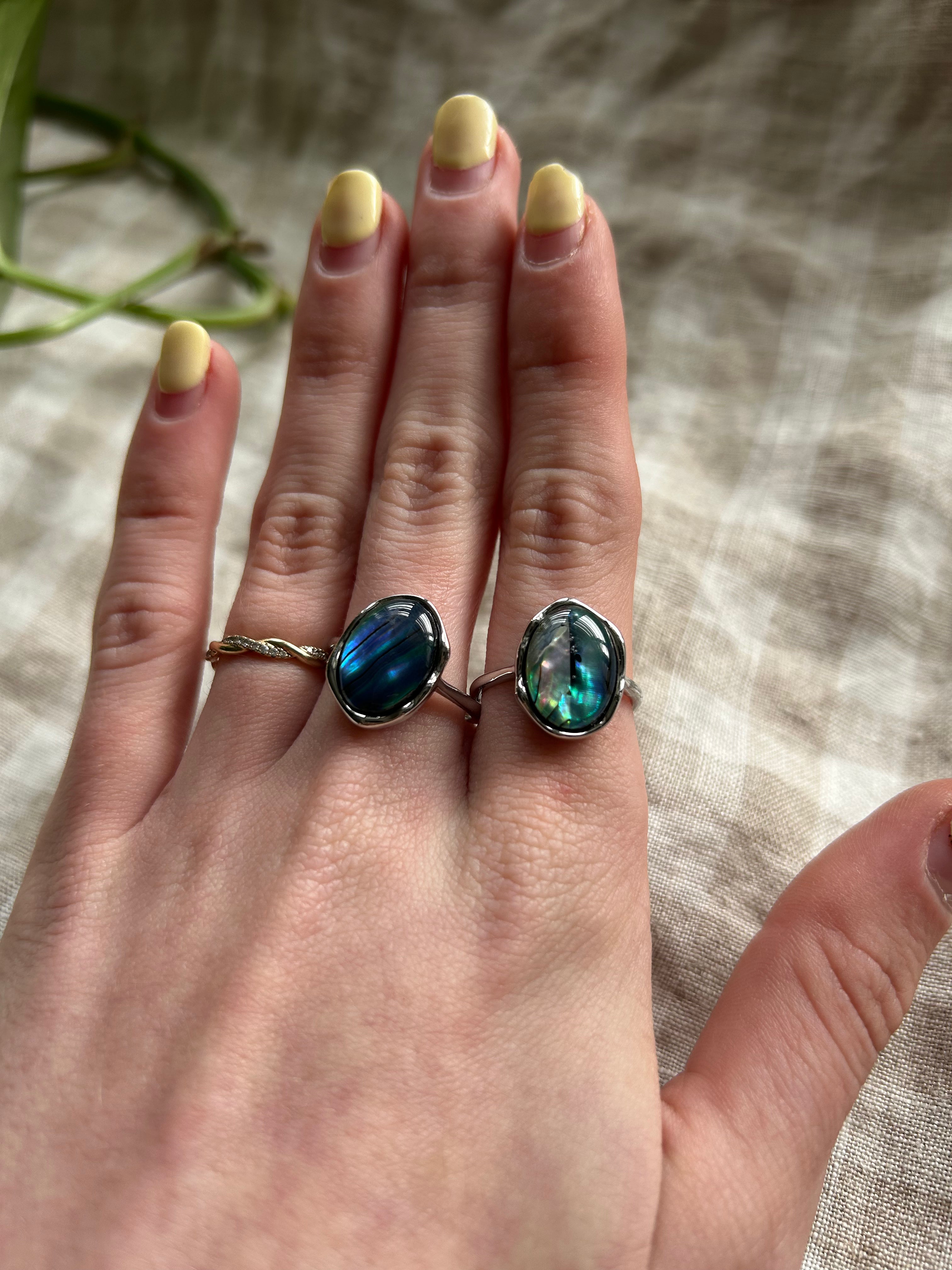 Abalone Shell Ring (Adjustable)
