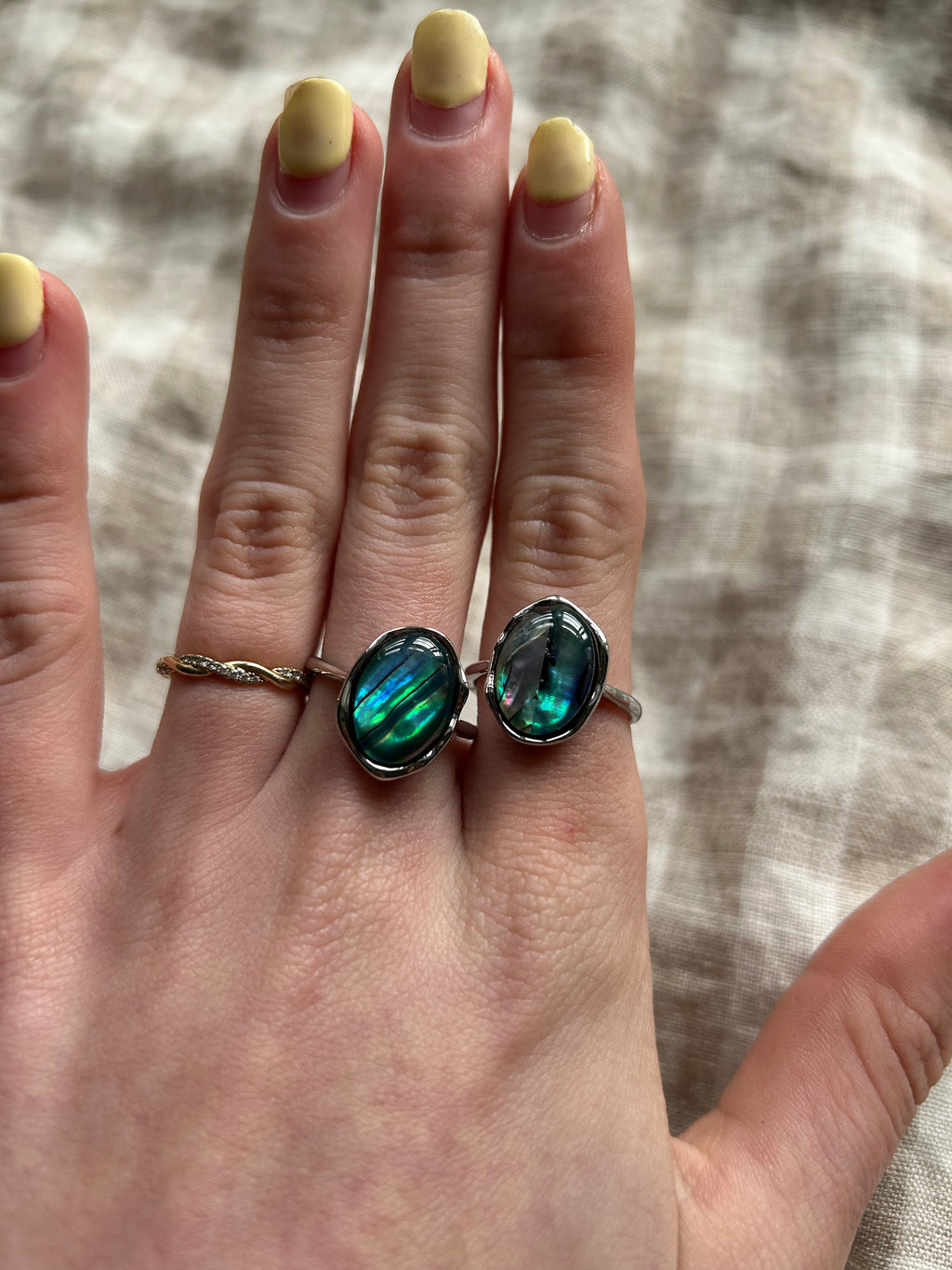 Abalone Shell Ring (Adjustable)