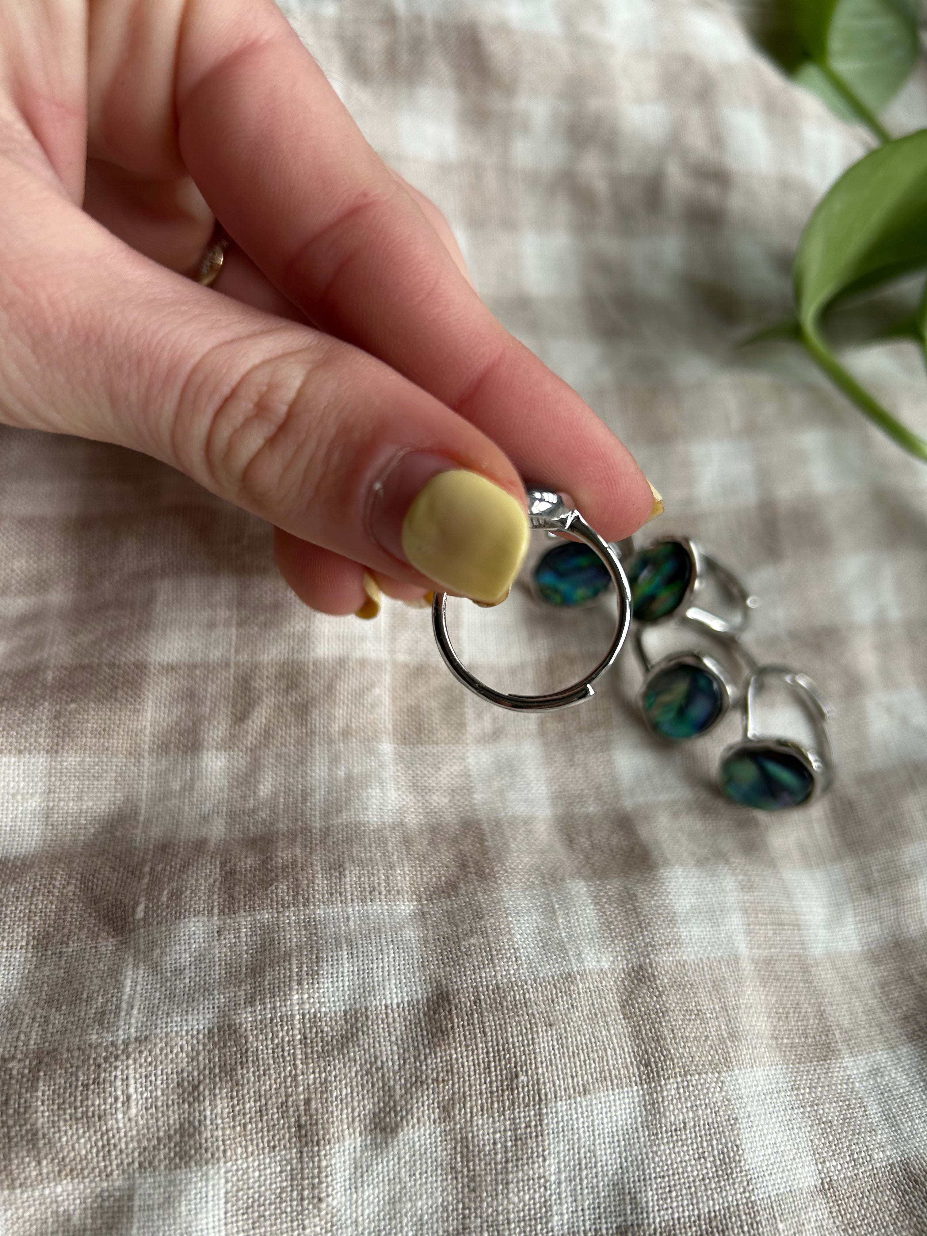 Abalone Shell Ring (Adjustable)