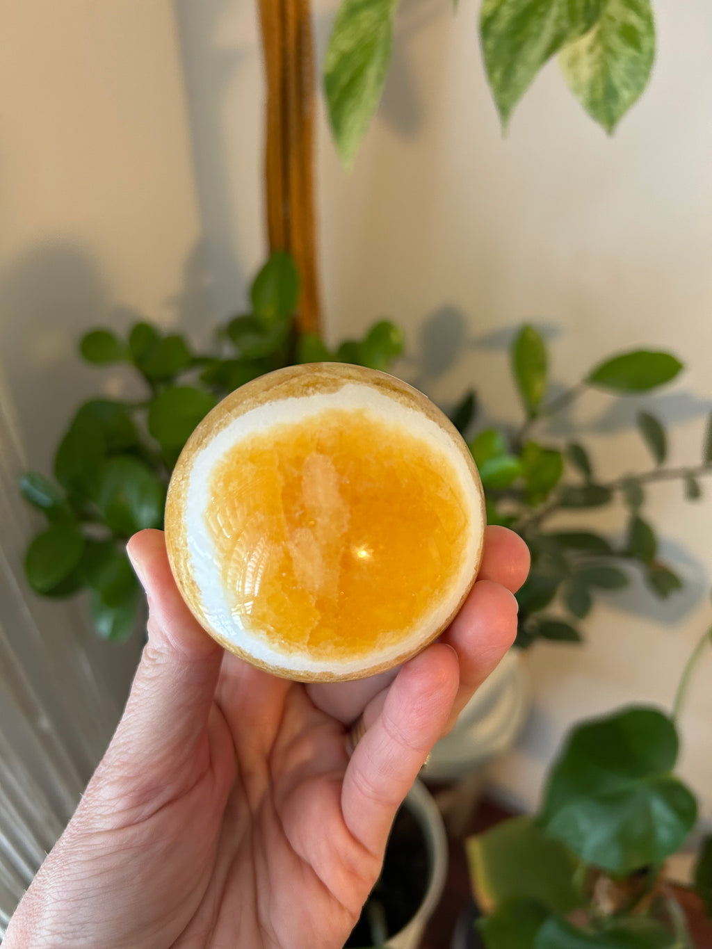 Orange Calcite Sphere #1